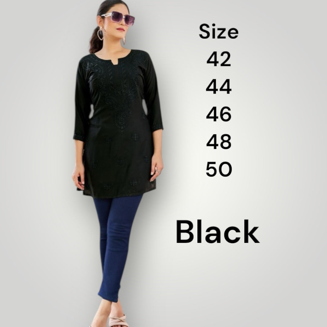 Pre Booking : Raha : cotton chikankari short Kurtis