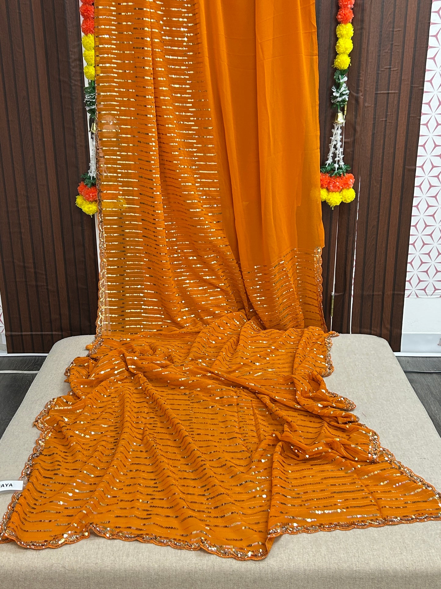Sequin saree