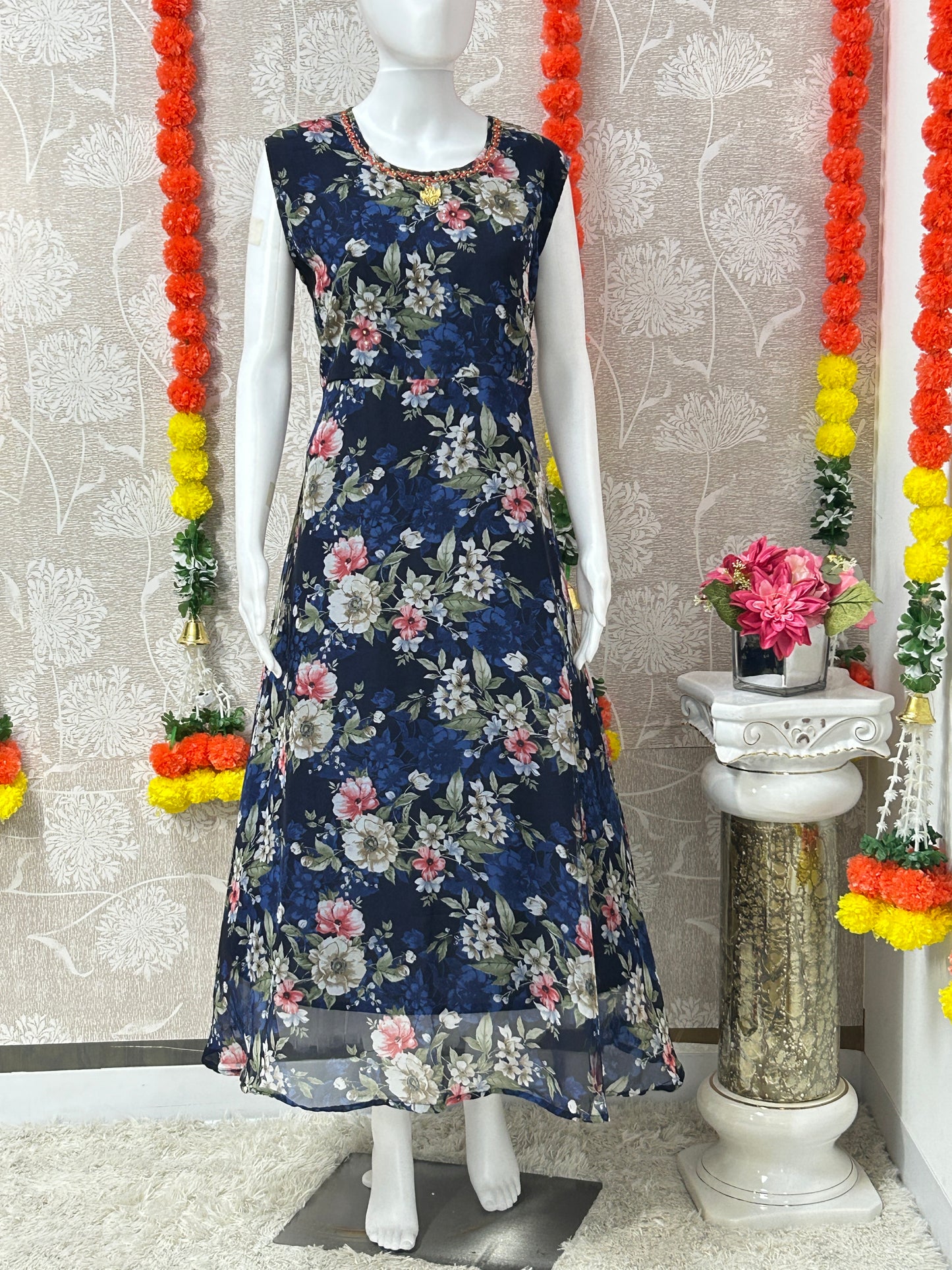 Georgette long kurti