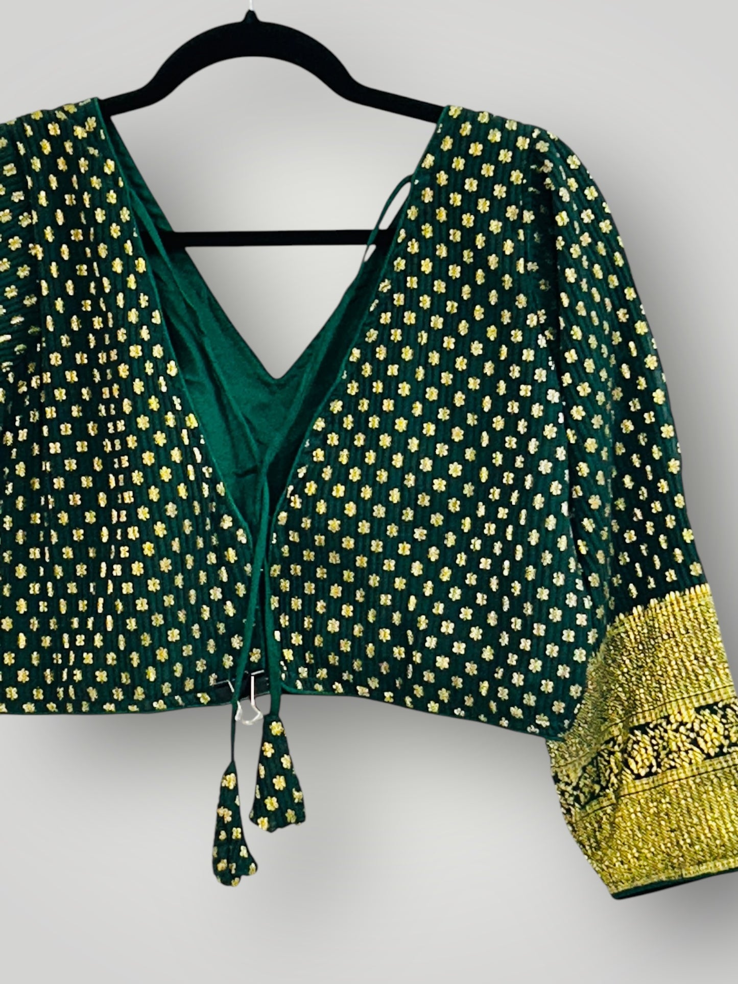 Bottle Green : chiffon blouse