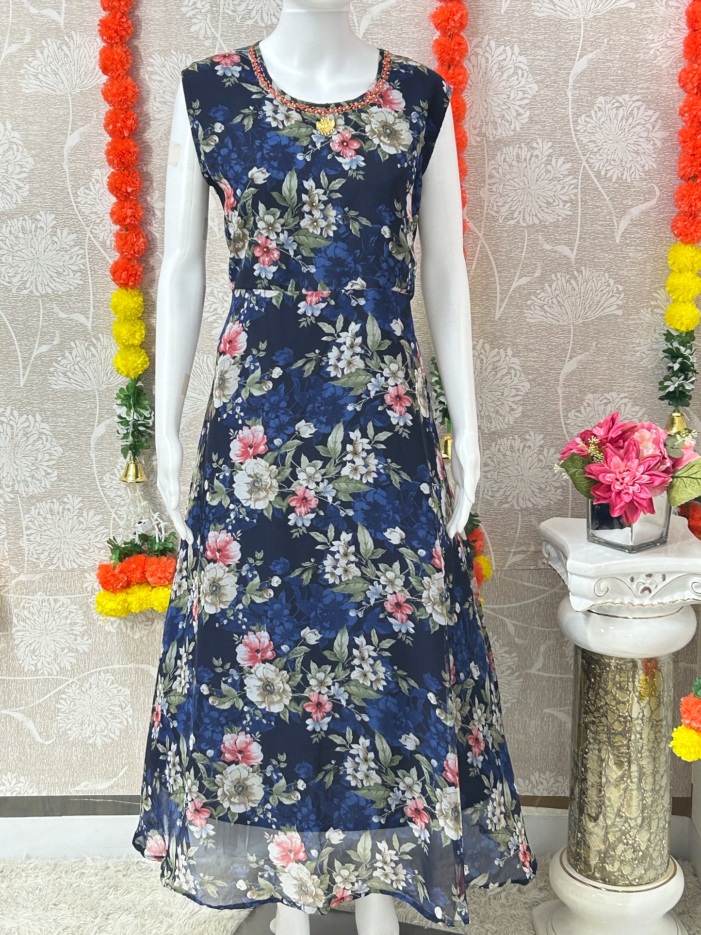 Georgette long kurti
