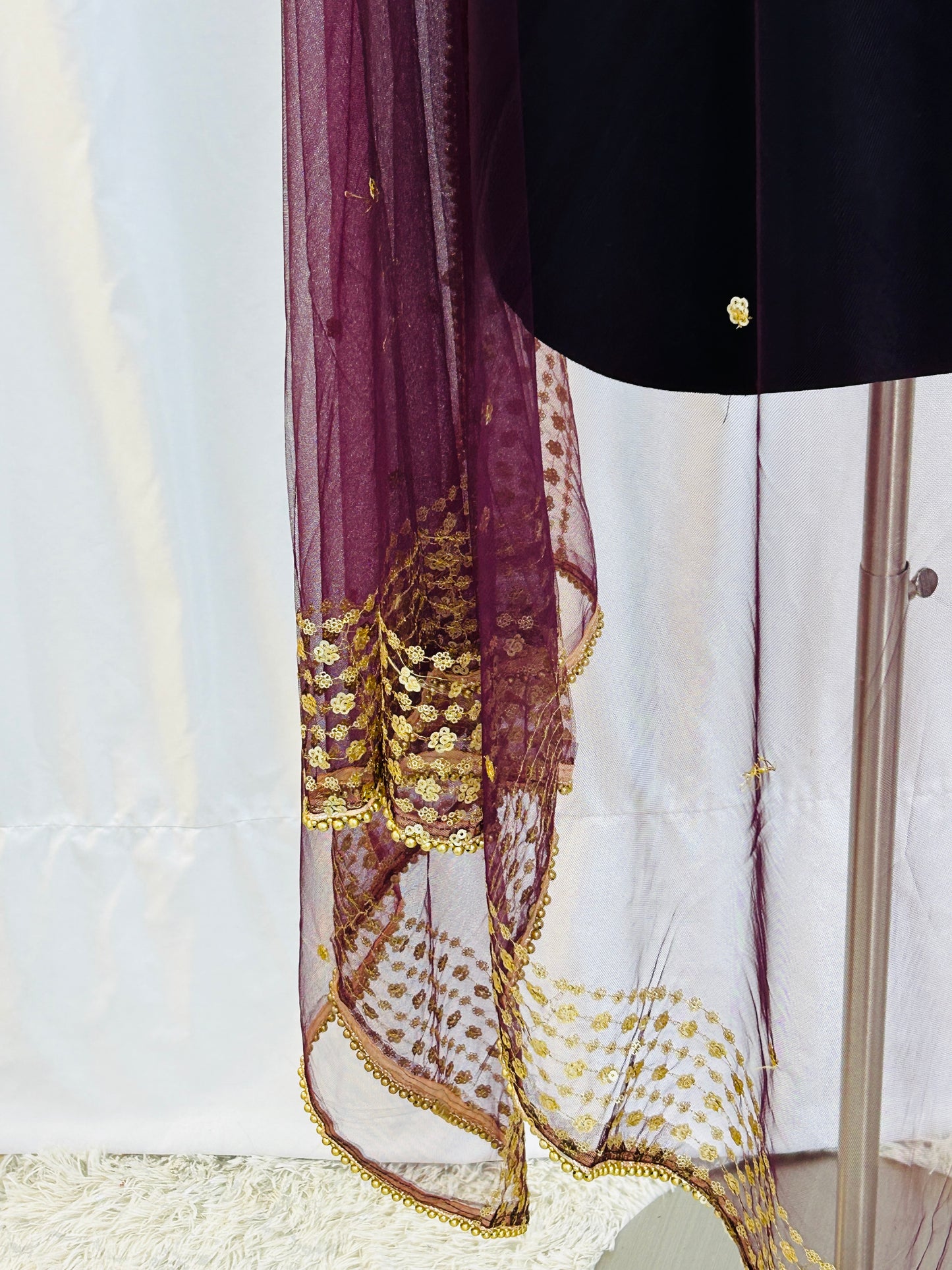 Wine Color : Net Dupatta