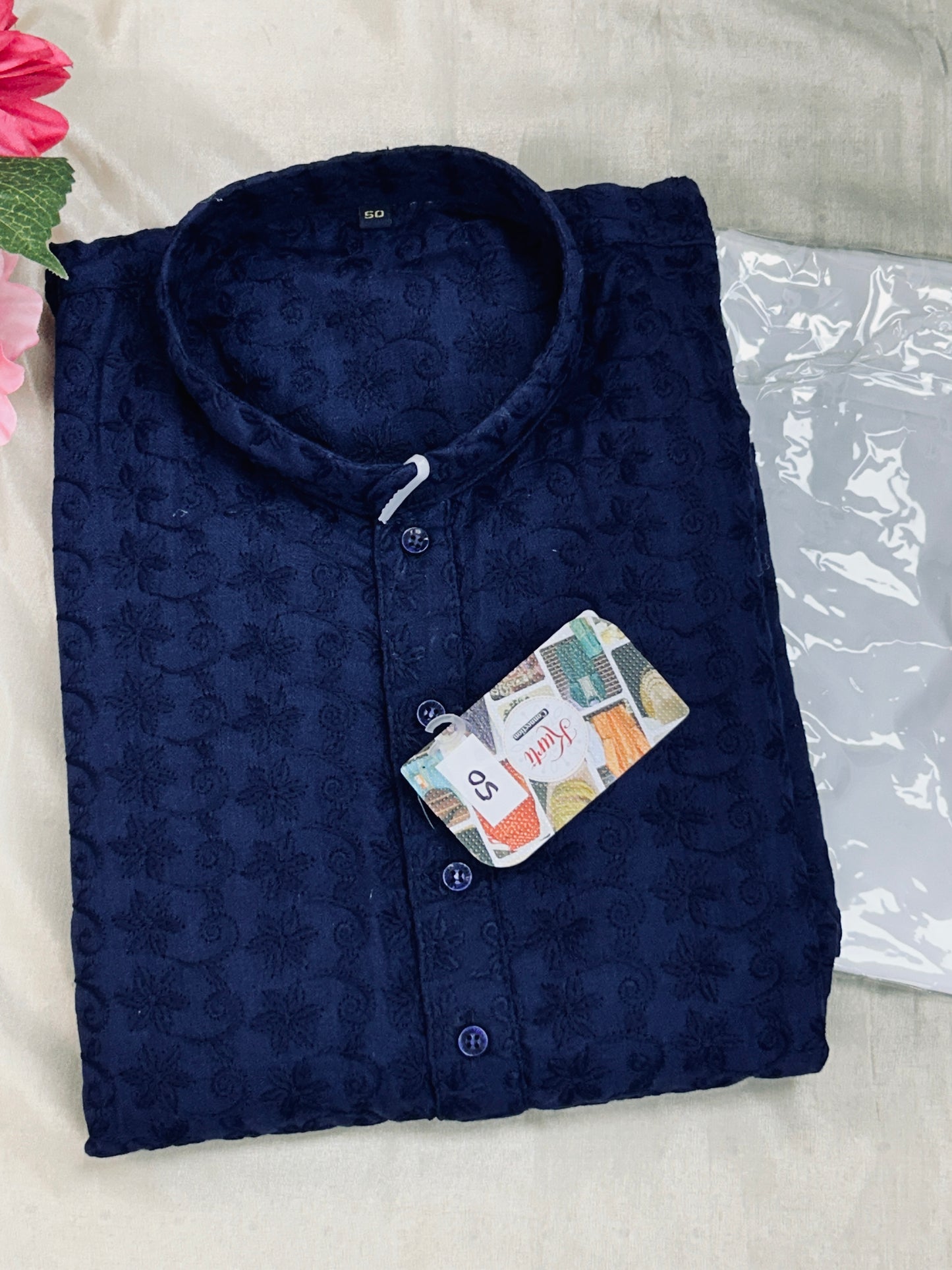 Chikankari cotton kurta set