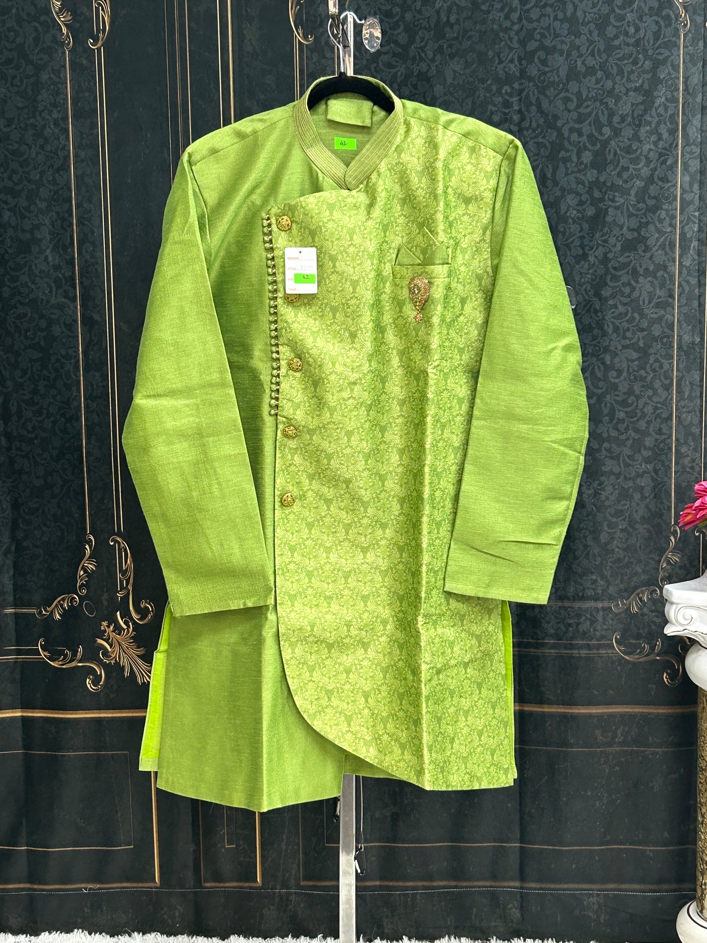 Silk sherwani set | men’s kurta