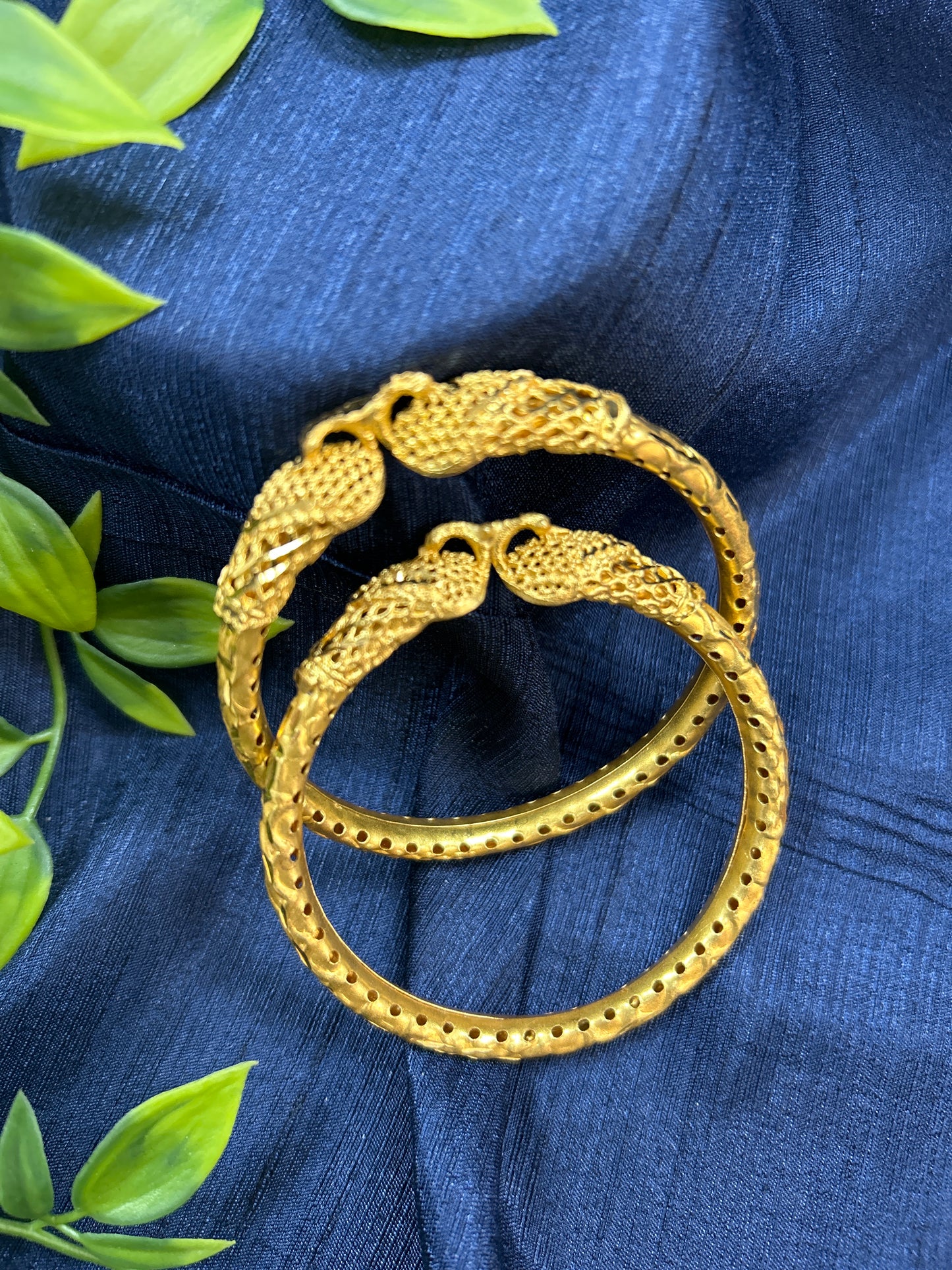 Golden bangles : size 2.4