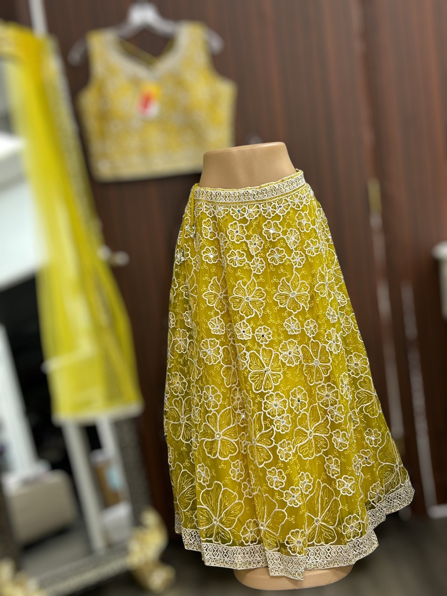 Yellow lehenga set