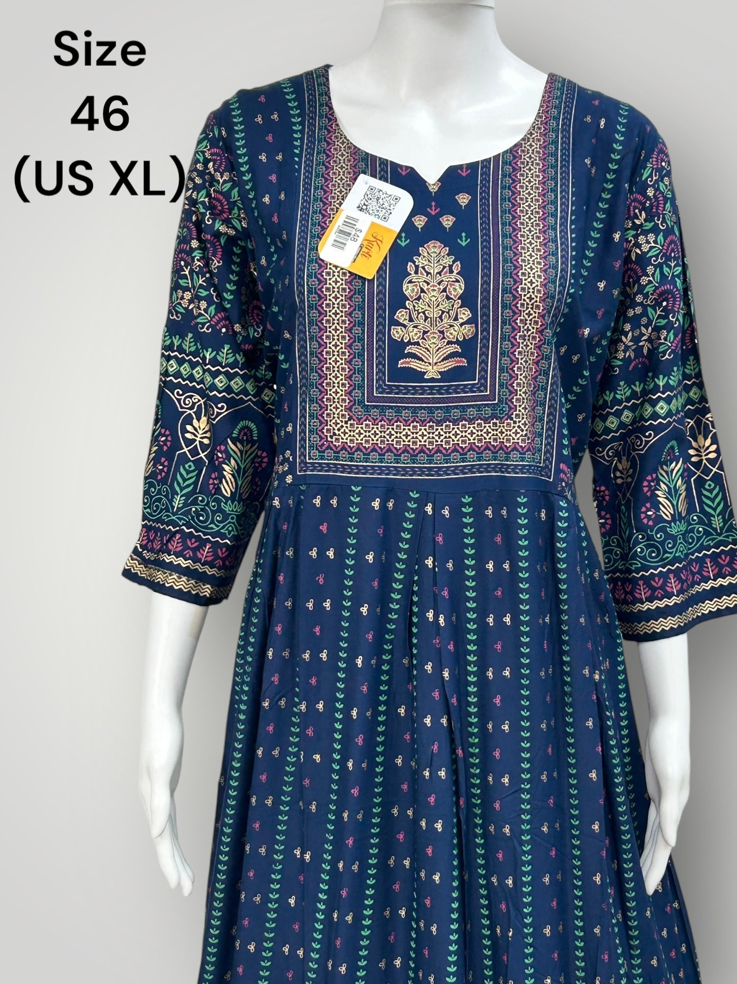 Cotton long kurti | Size 46