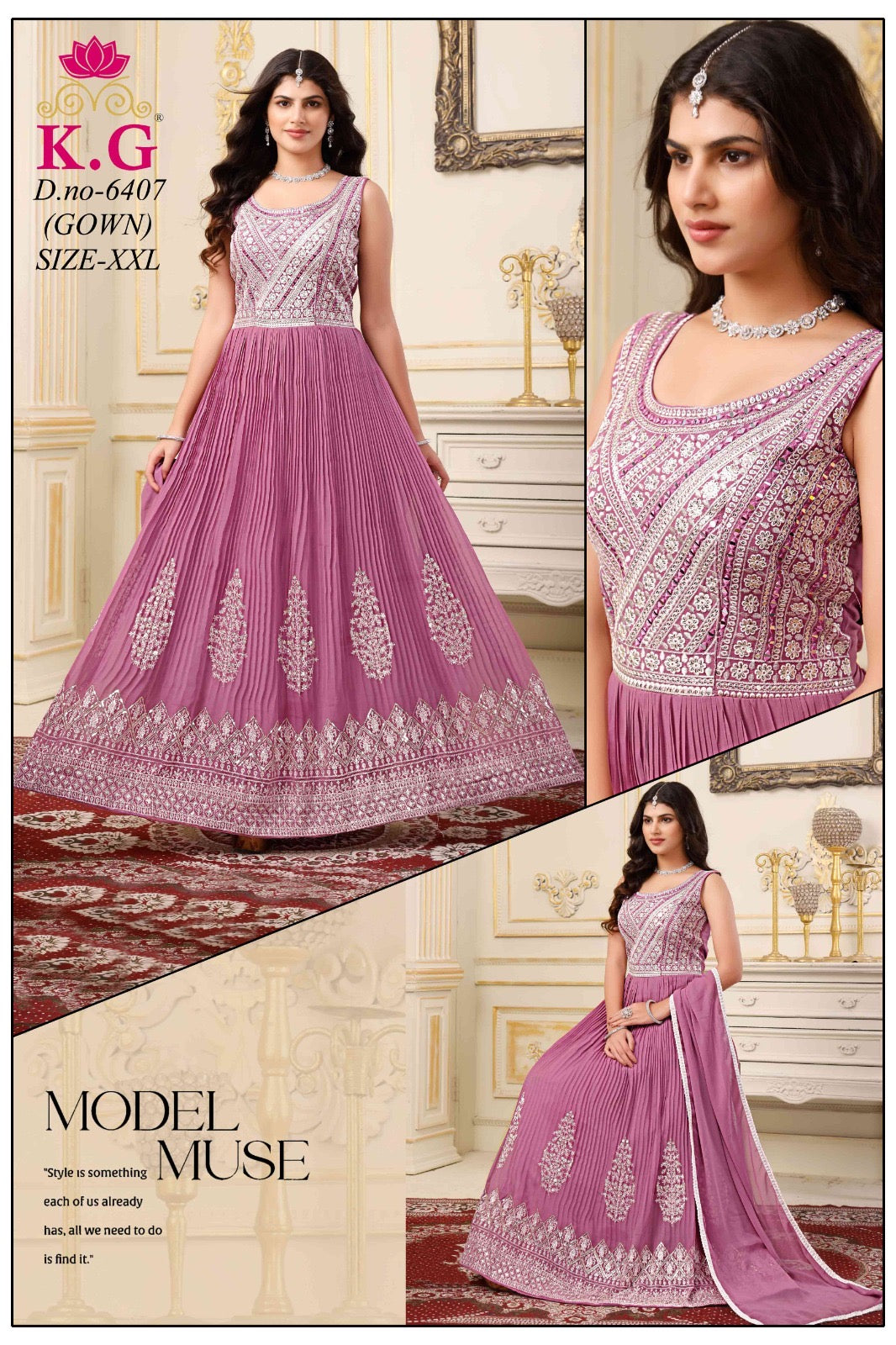 Party wear long kurti set