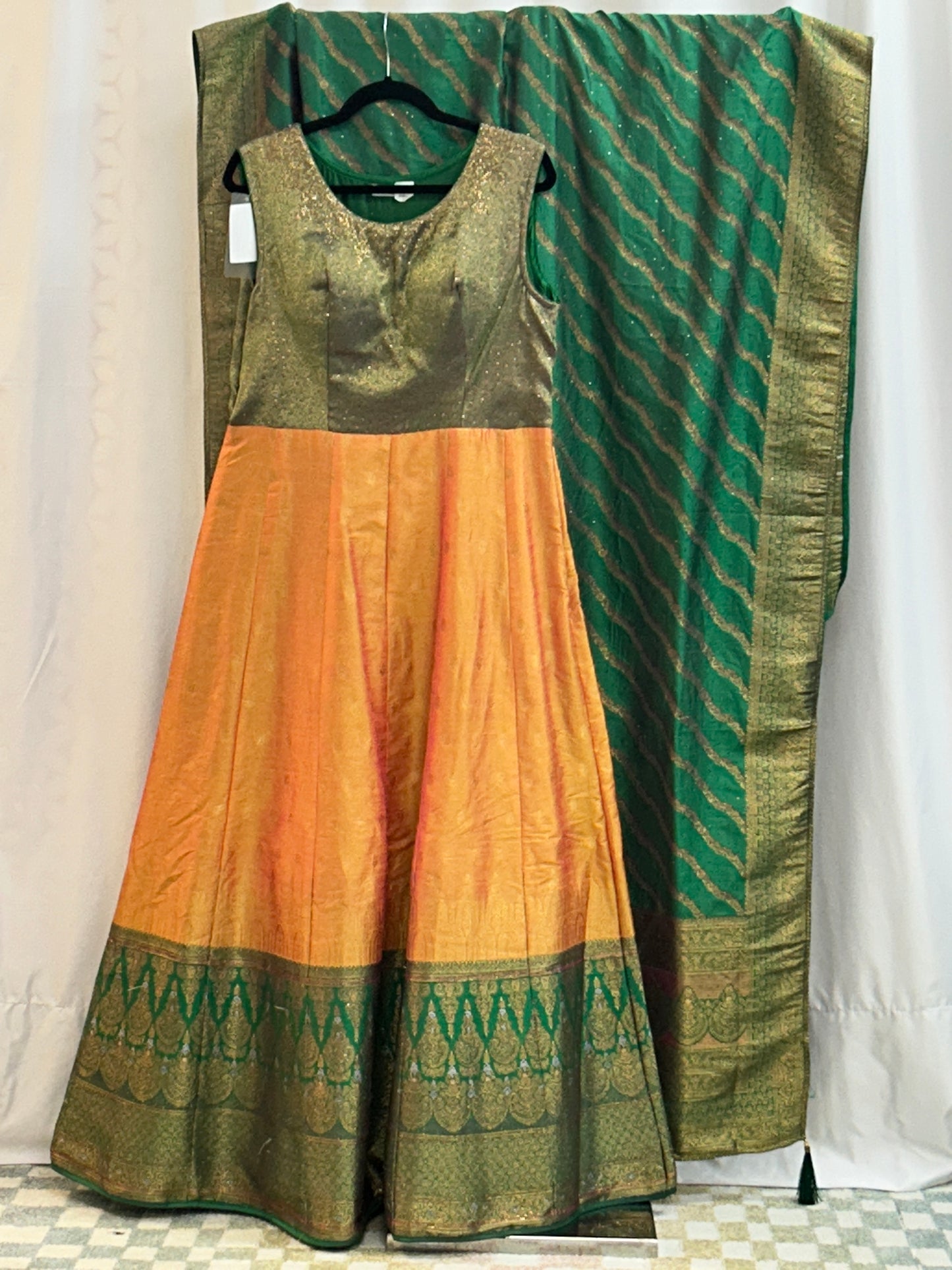 Silk long kurti