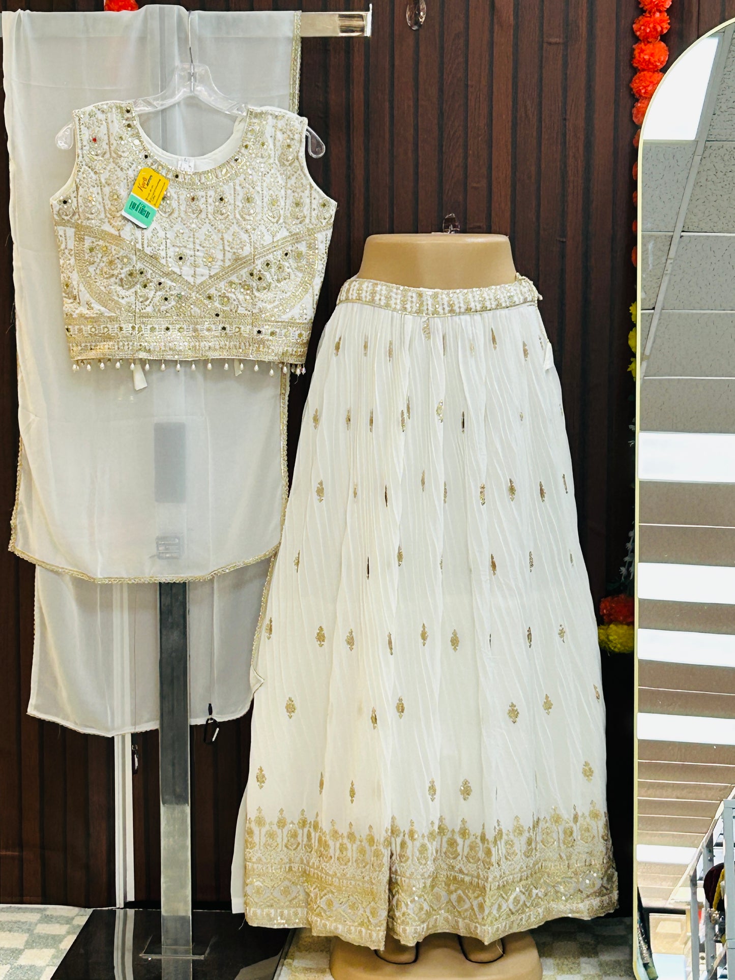 Off white lehenga Choli set