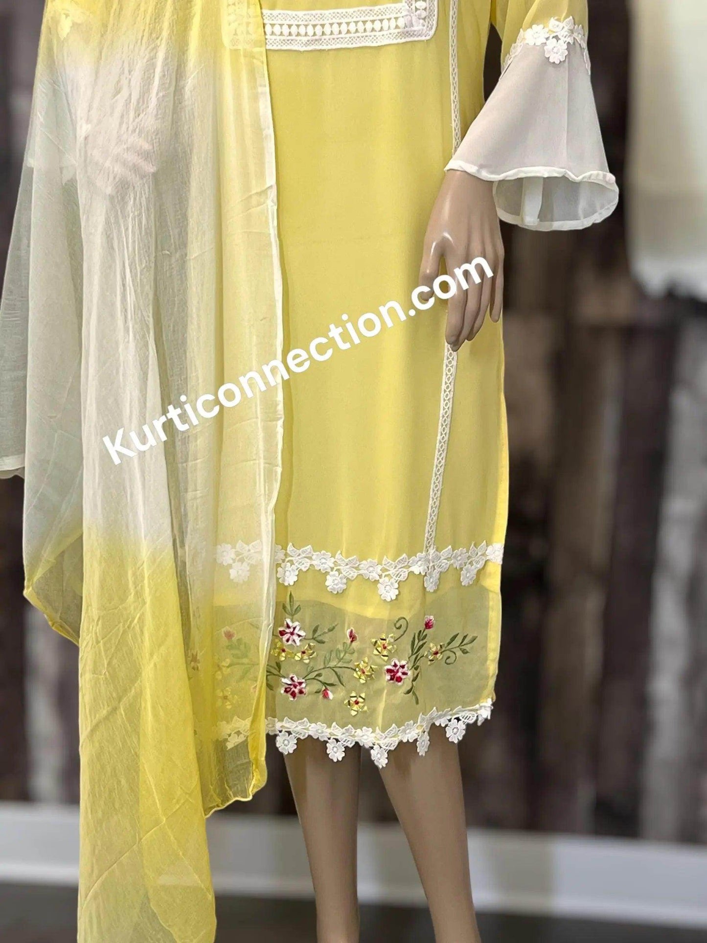 Chiffon salwar suit - Kurti Connection USA