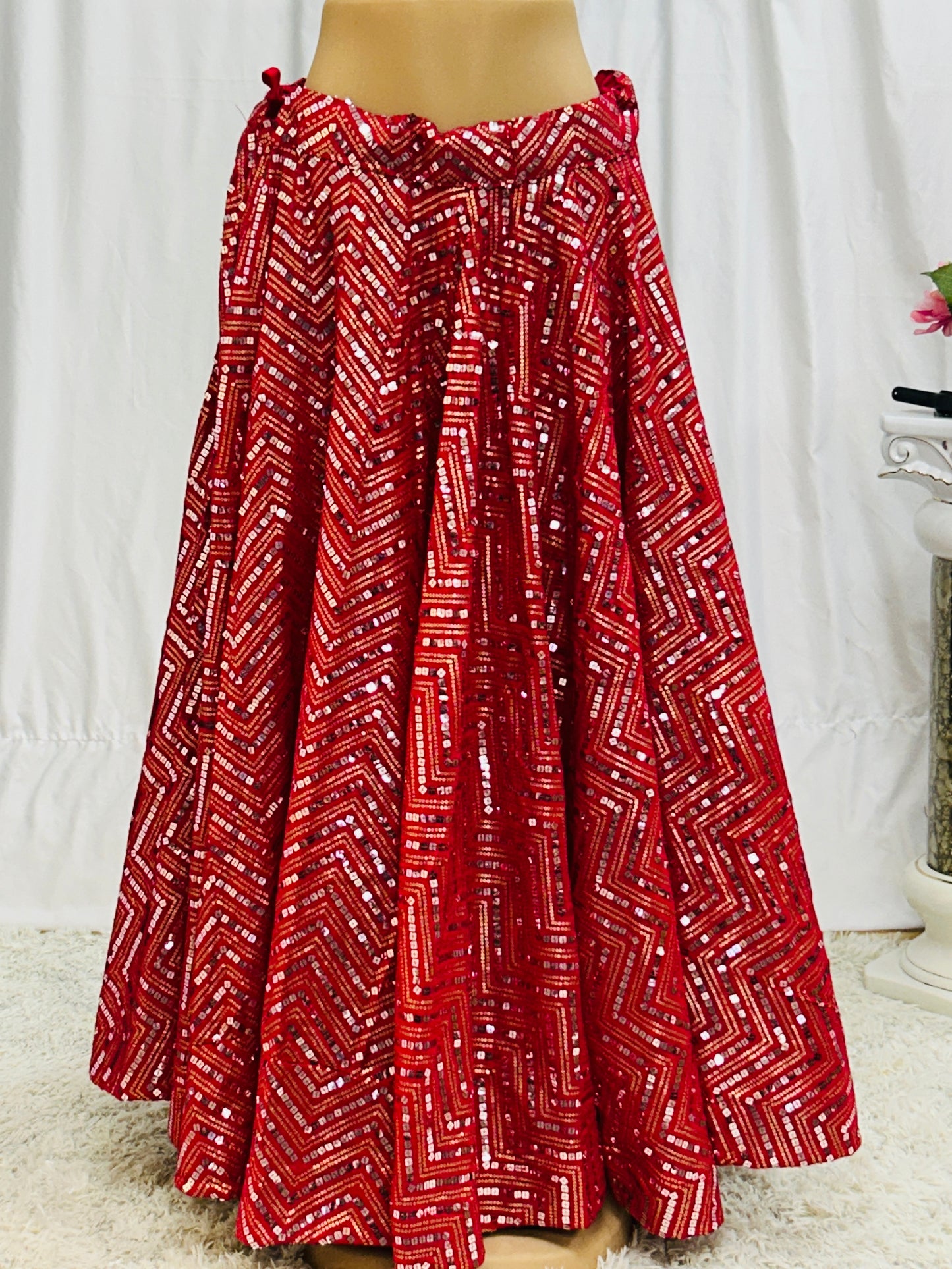 Sequin work lehenga Skirt