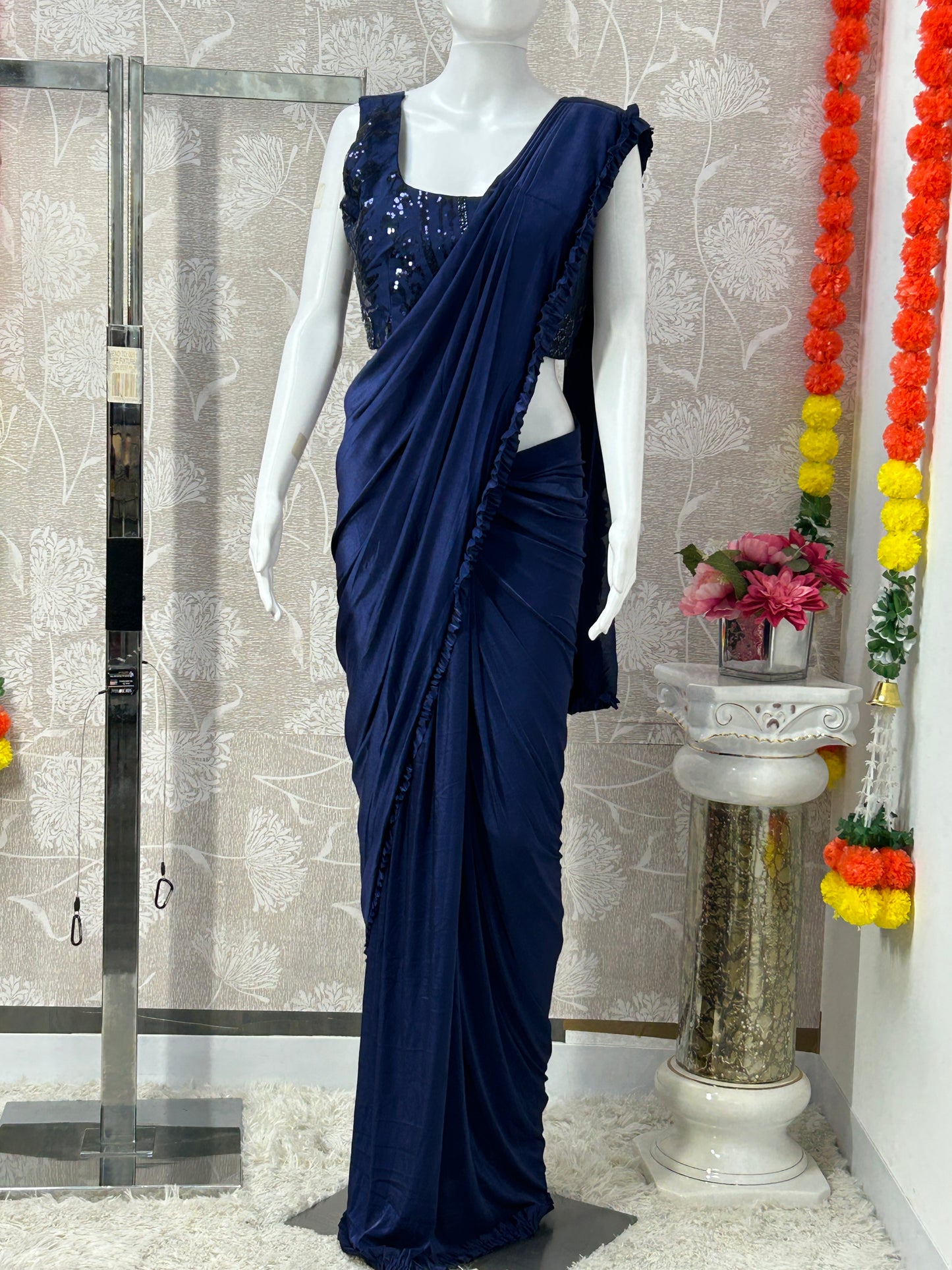 Readymade saree with ready blouse