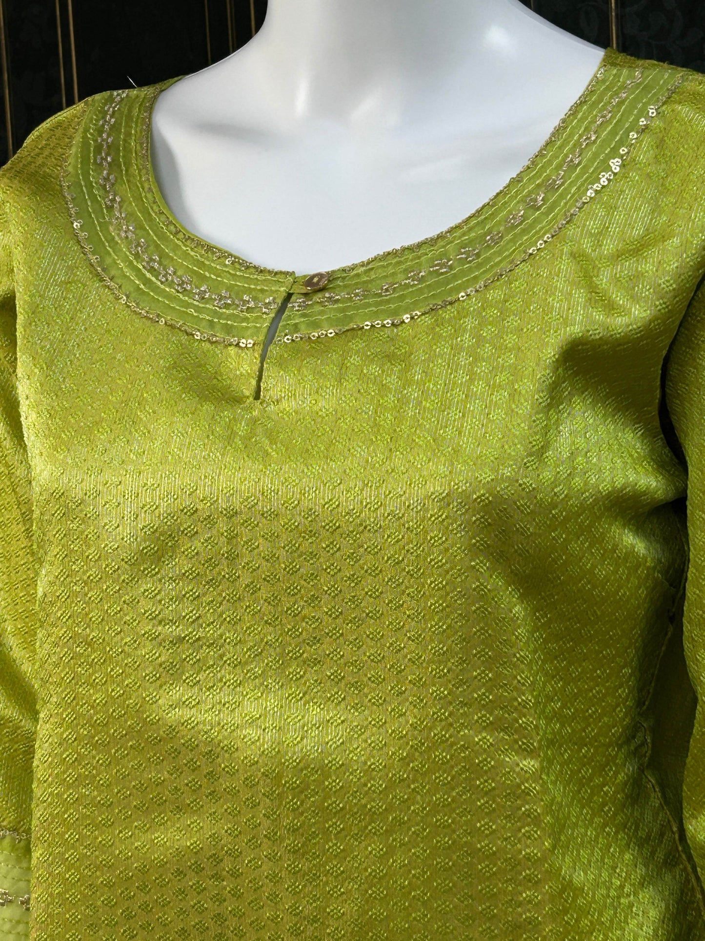 Chanderi silk kurti - Kurti Connection USA
