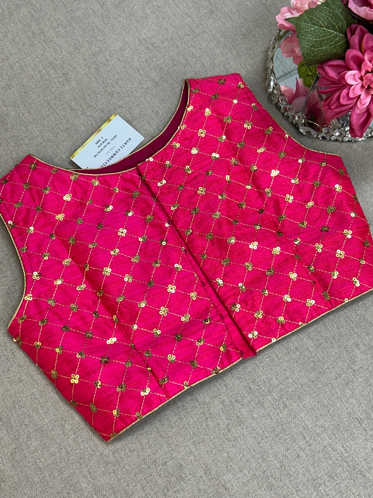 Dark pink blouse