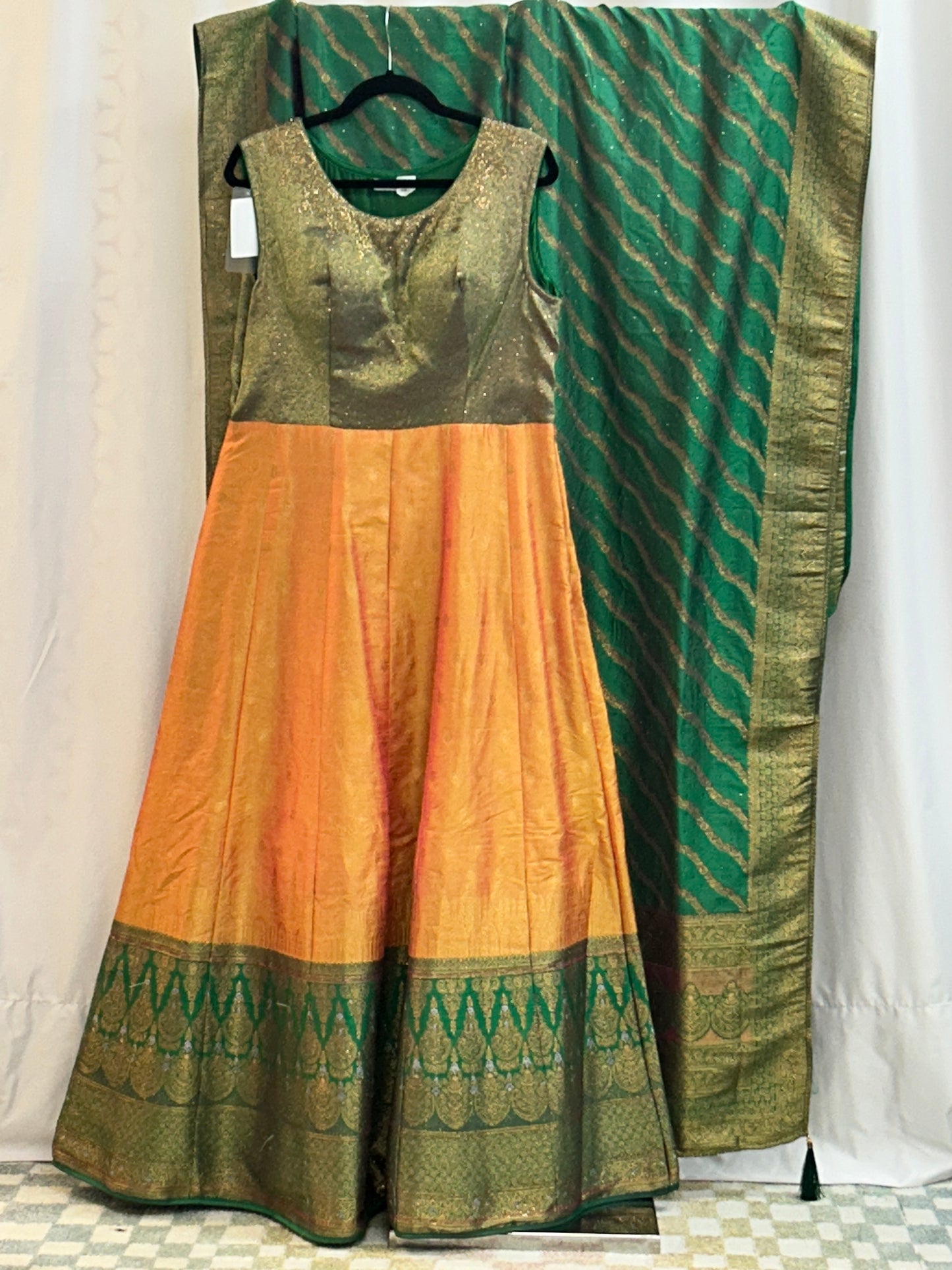 Silk long kurti