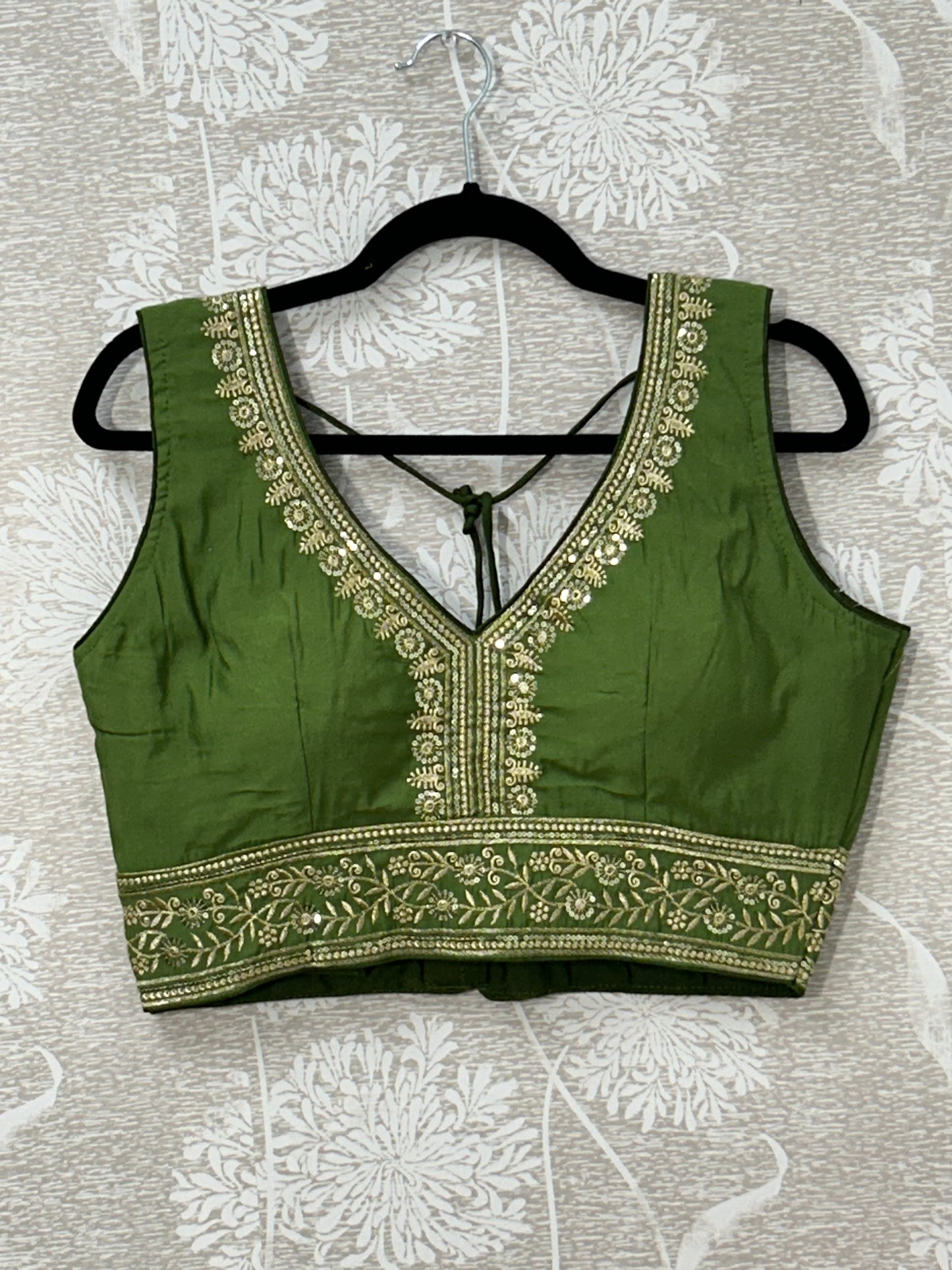 Mehandi green blouse