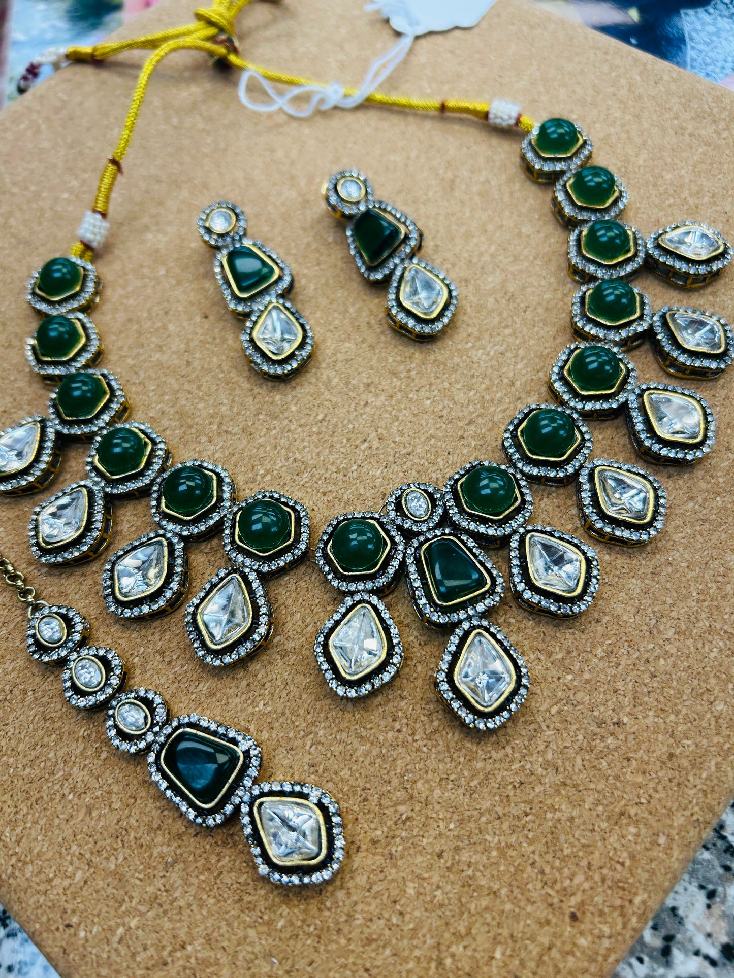 Moissanite necklace set
