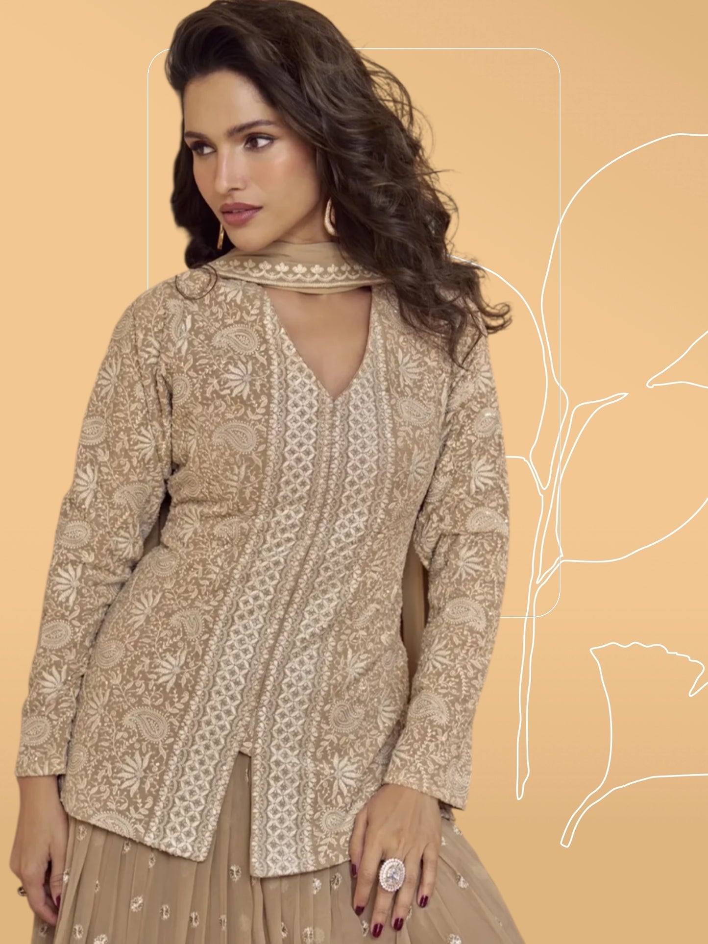 Asha : heavy party wear suits