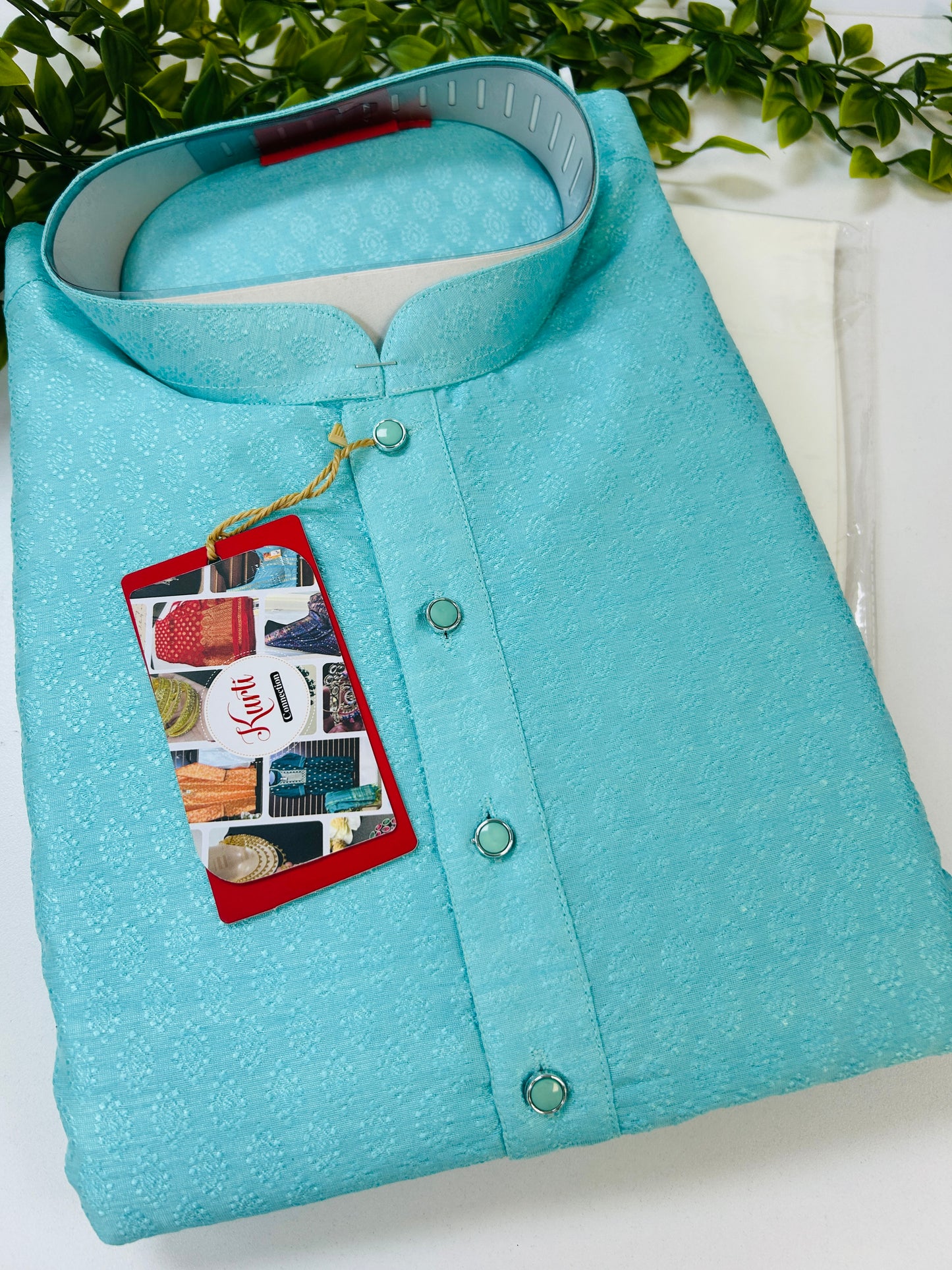 Sea green Kurta pajama set