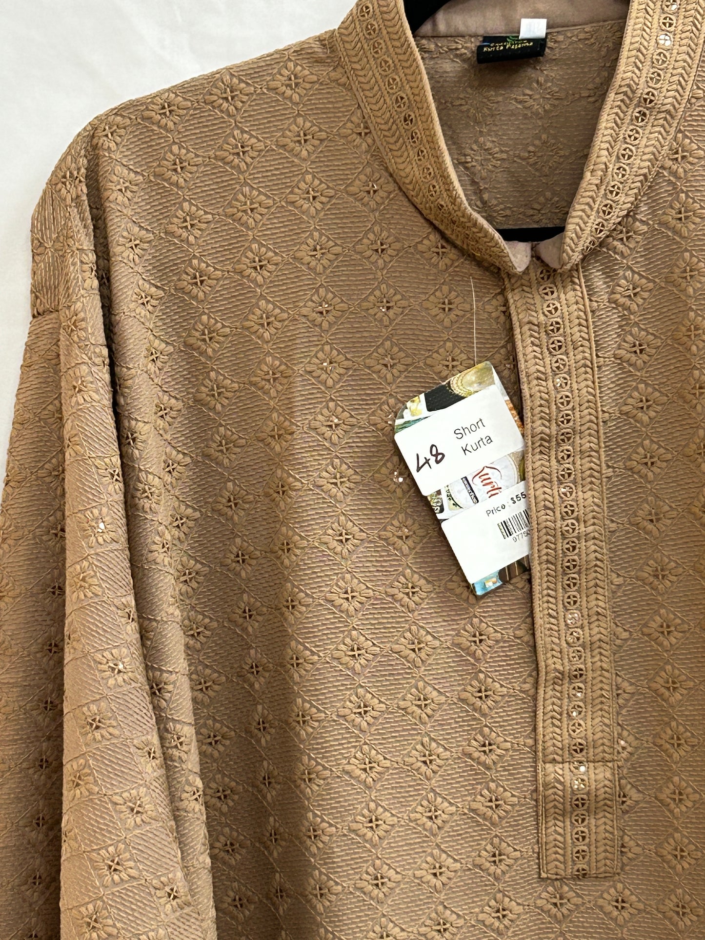 Rayon short kurta for men