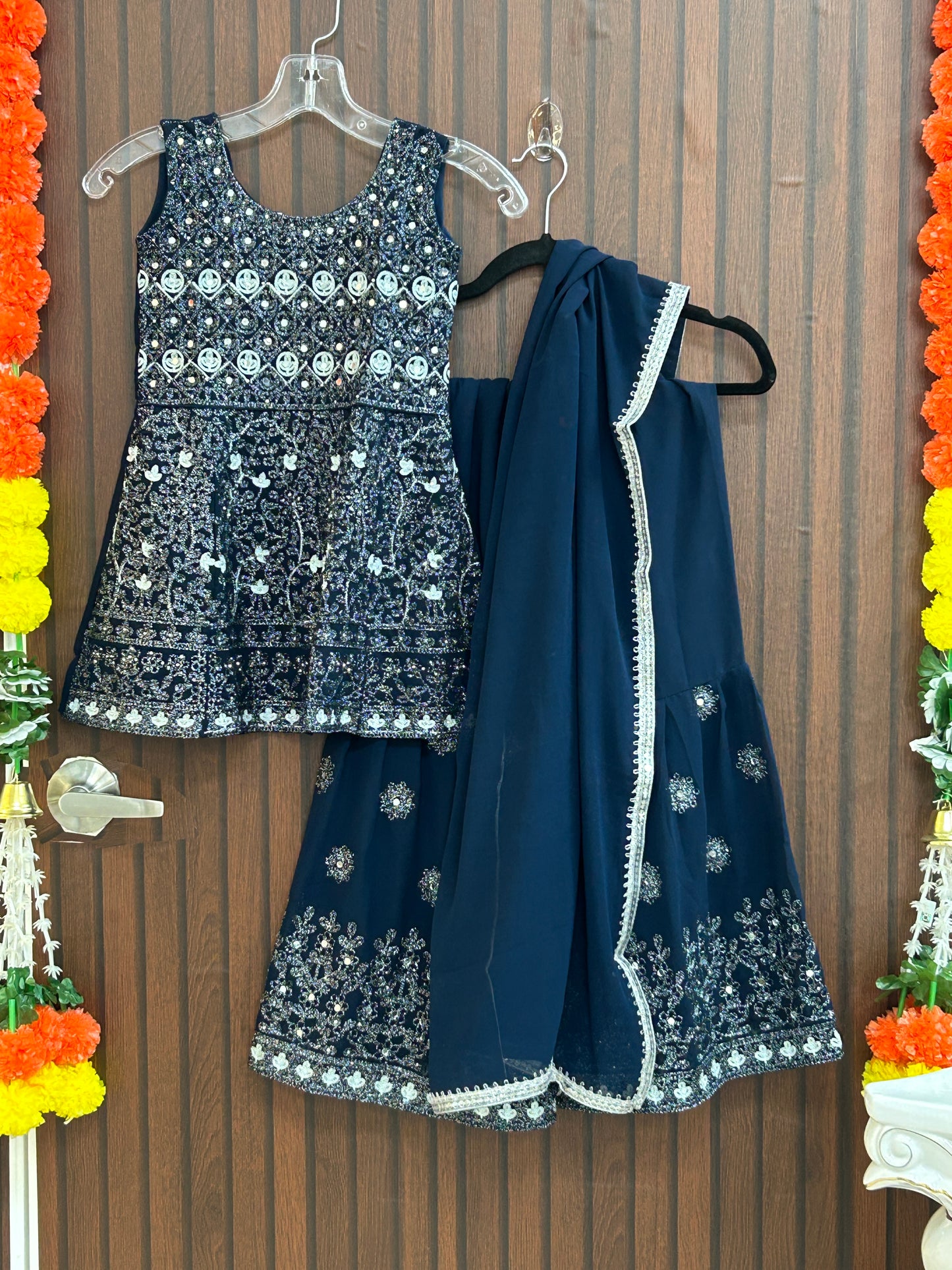 Size 28/ 8 years sharara set for little girls