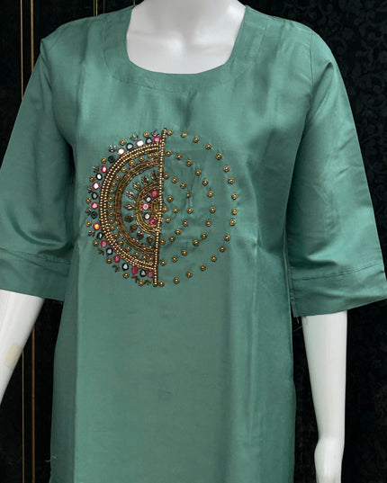 Modal silk kurti - Kurti Connection USA