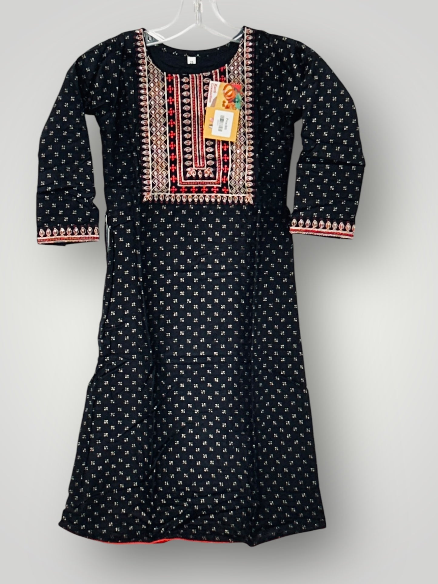 Rayon black Kurti for girls