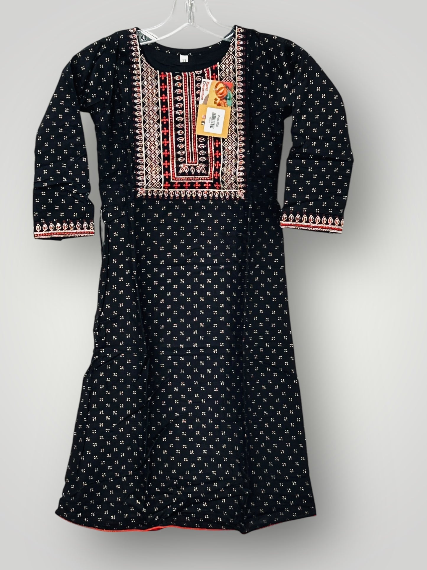 Rayon black Kurti for girls