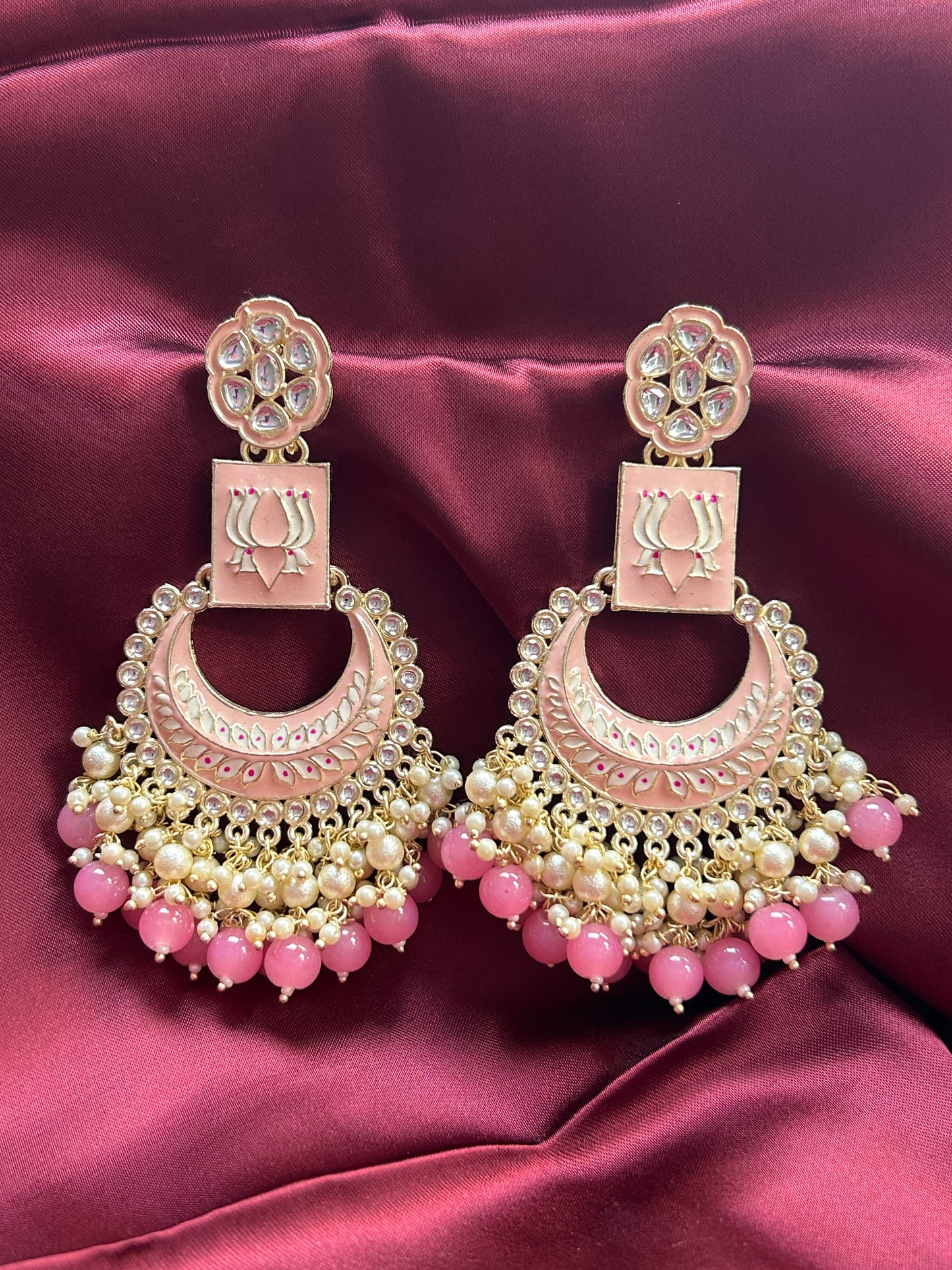 Meenakari earrings