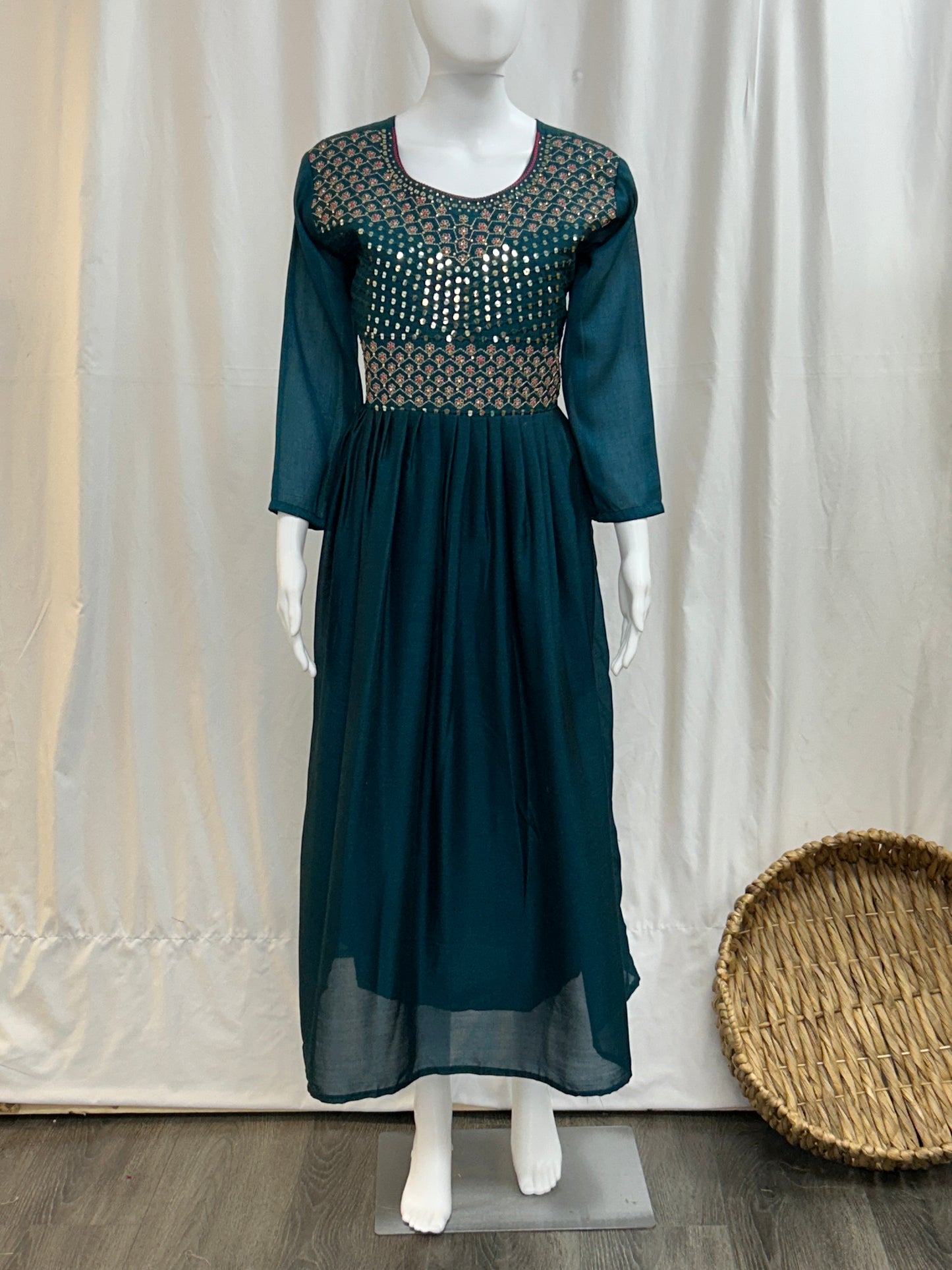 Silk long kurti