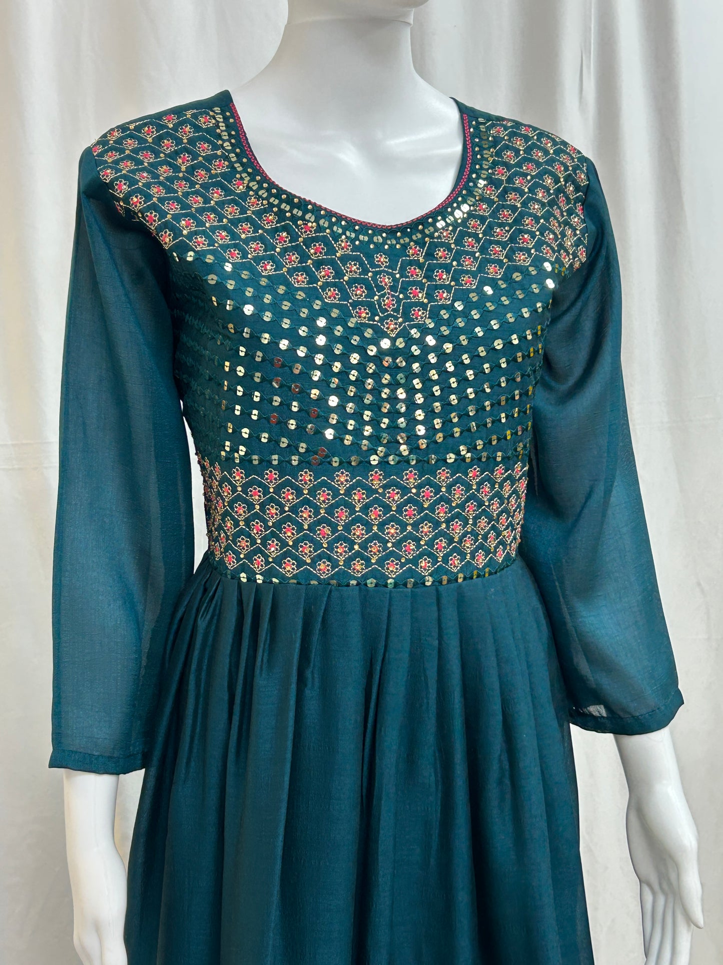 Silk long kurti