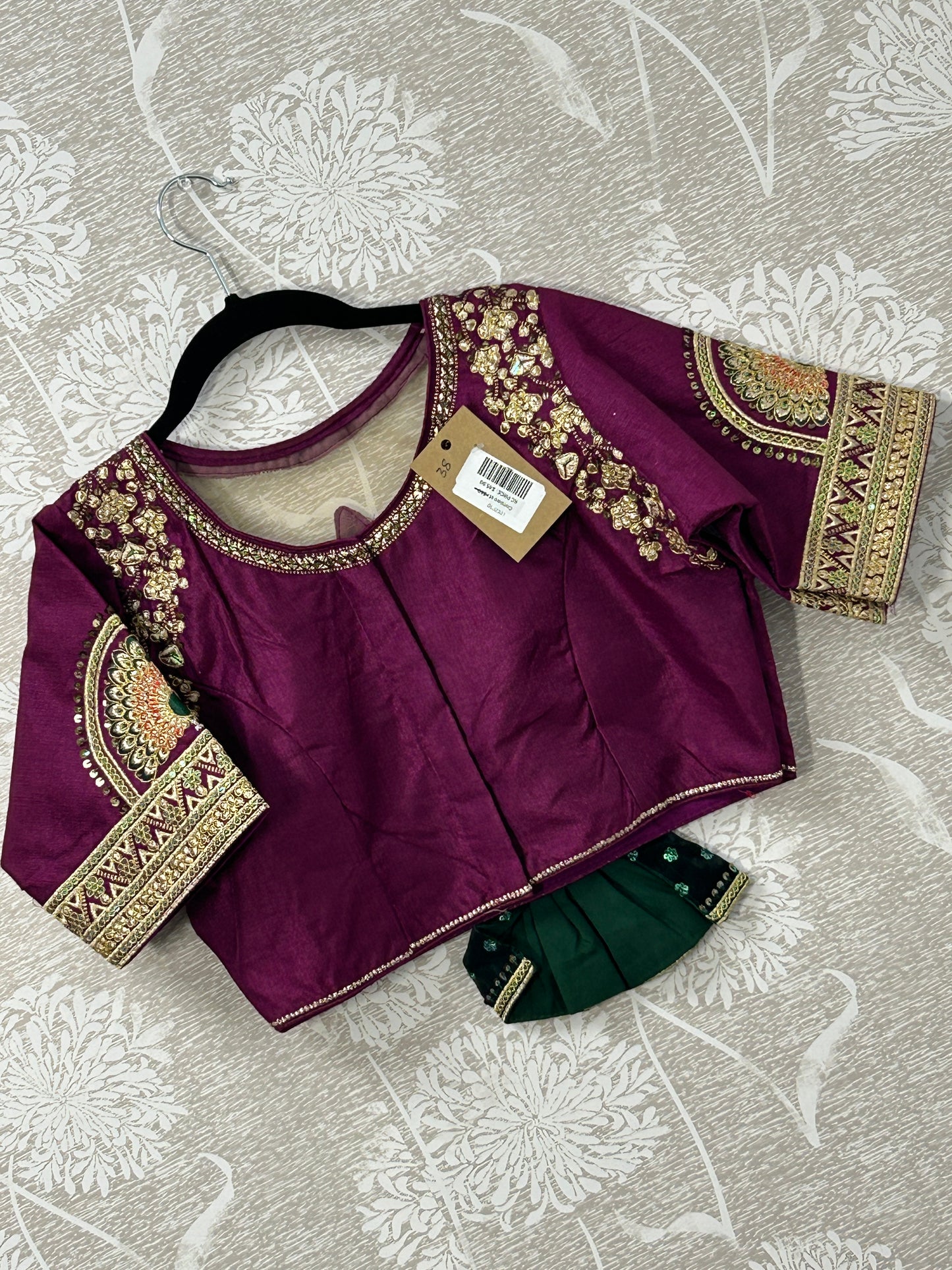 Wedding wear blouse | Color : wine