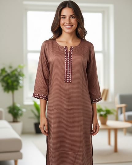 Chinon silk kurti