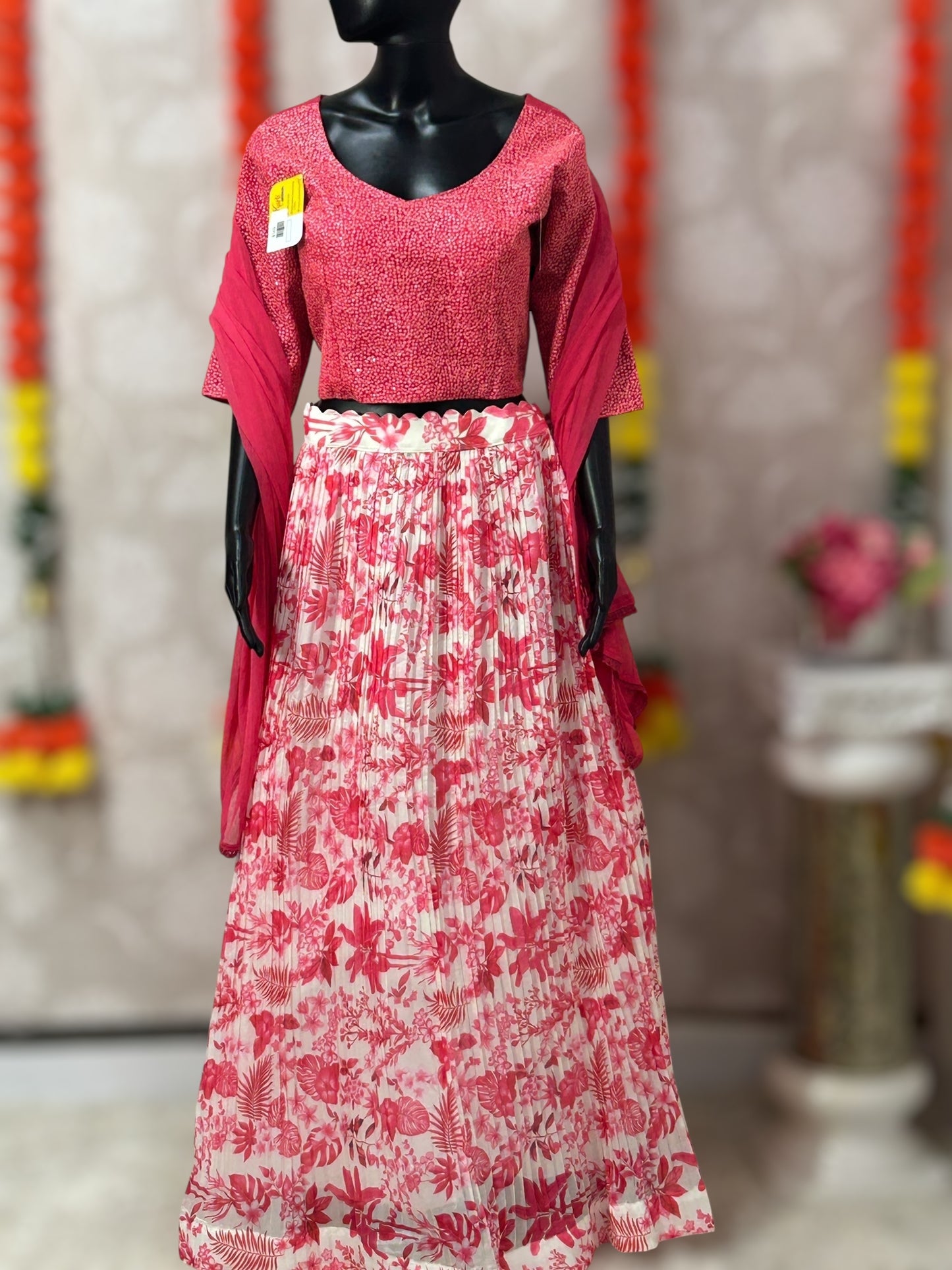 Chiffon lehenga Choli set