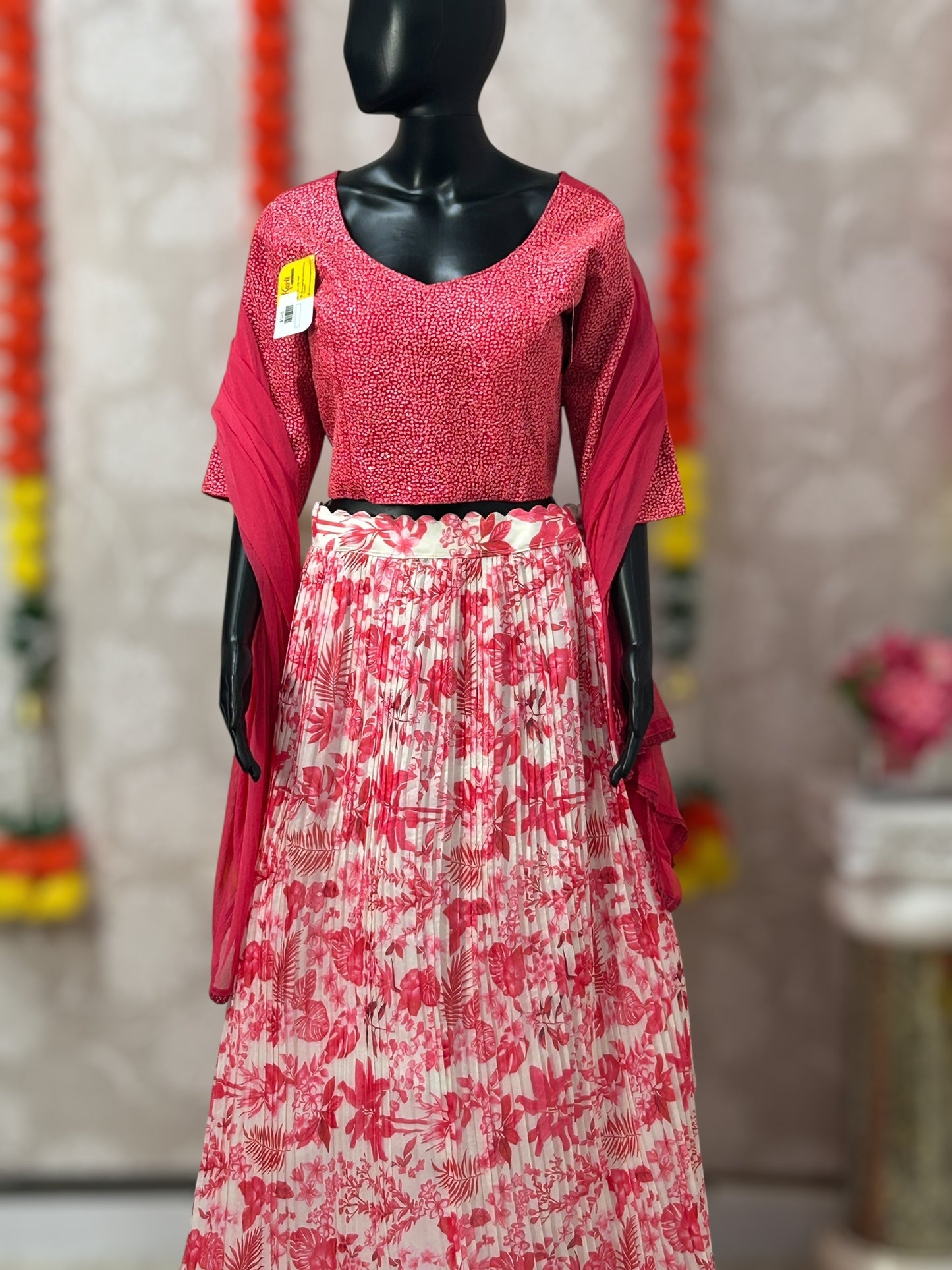 Chiffon lehenga Choli set
