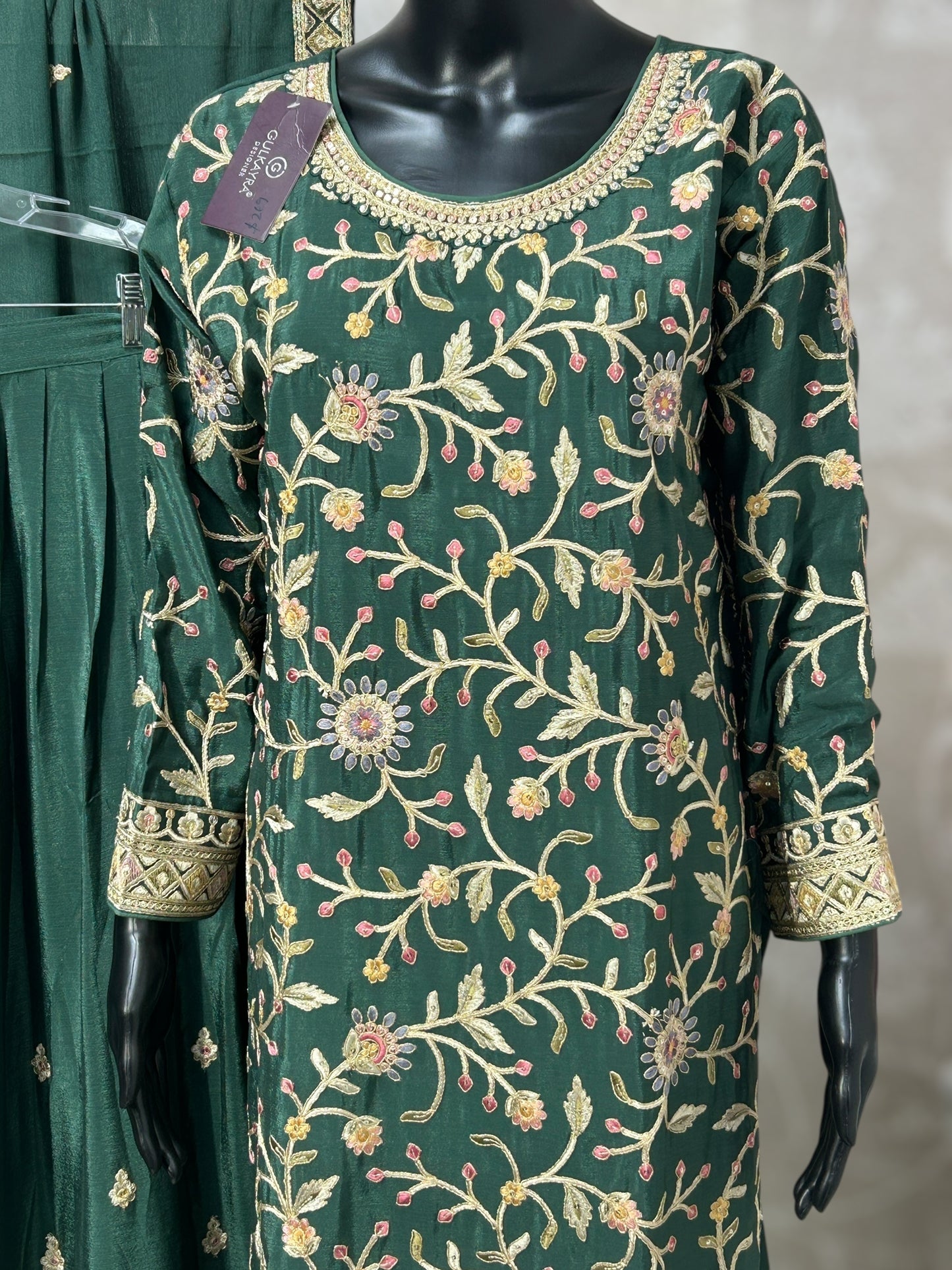 Silk sharara suit