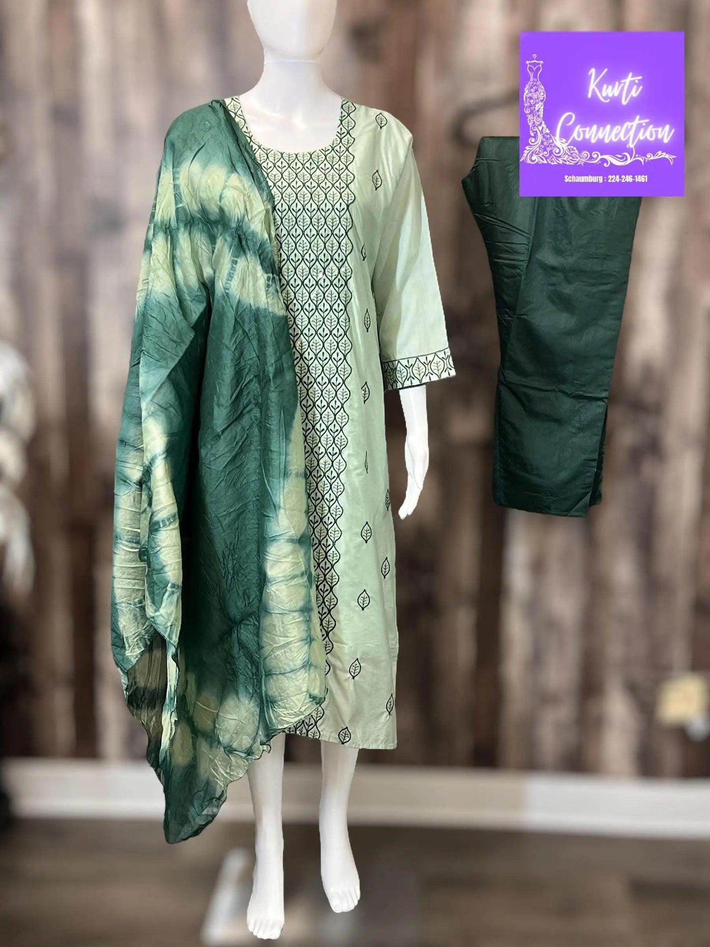 Three piece suit , salwar suit - Kurti Connection USA