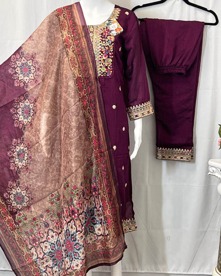 Salwar Suit | Kurti pant set with dupatta - Kurti Connection USA