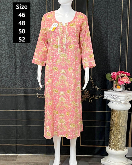 Cotton kurti | printed cotton kurti | Indian salwar suit - Kurti Connection USA
