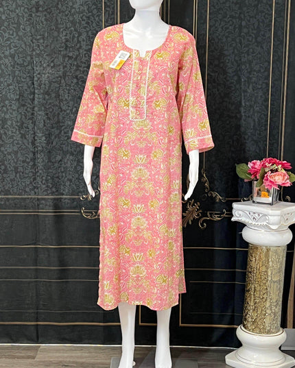 Cotton kurti | printed cotton kurti | Indian salwar suit - Kurti Connection USA