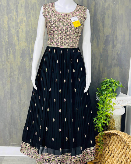 Georgette long kurti - Kurti Connection USA