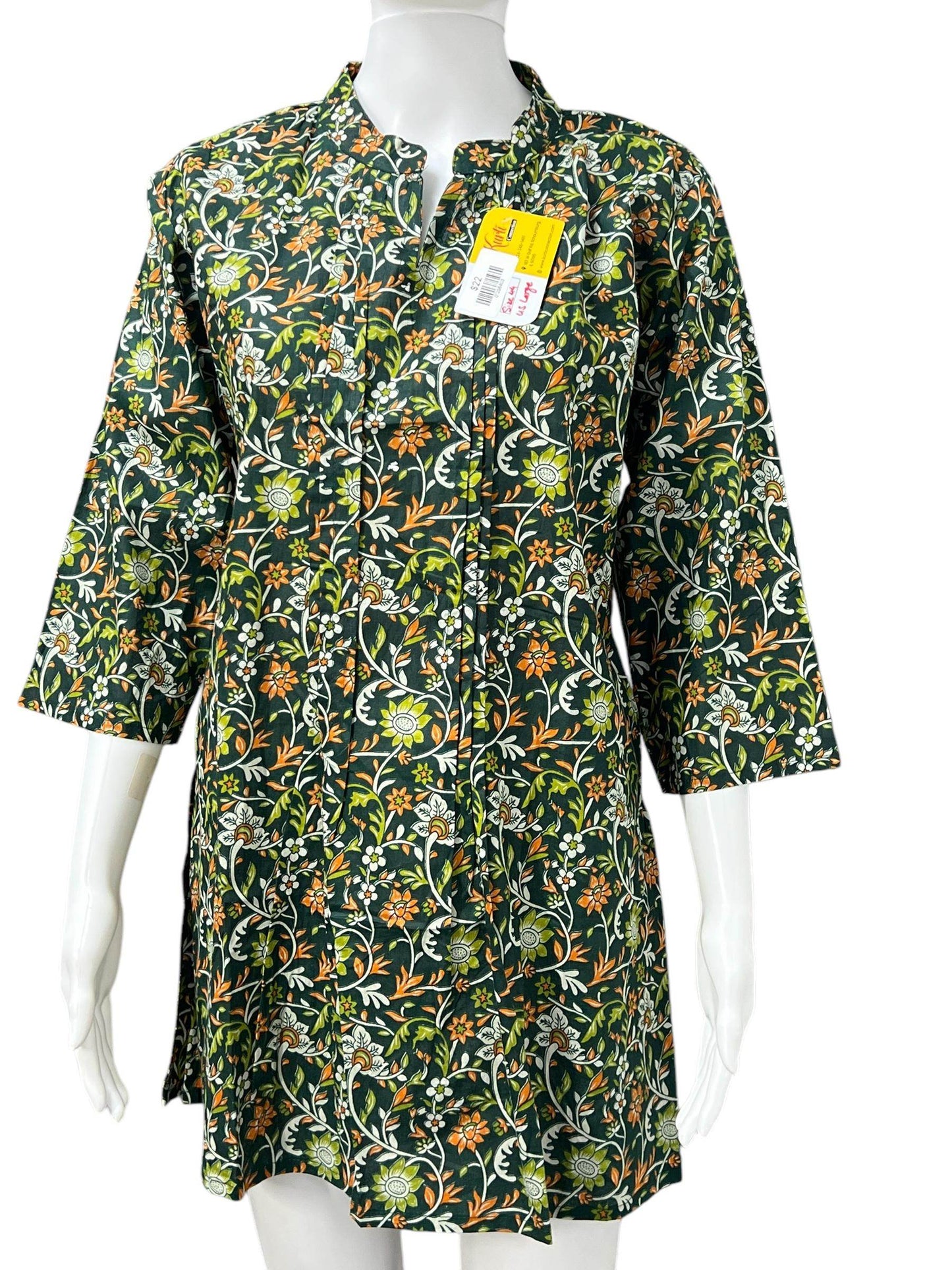 Cotton Short Kurti - Kurti Connection USA