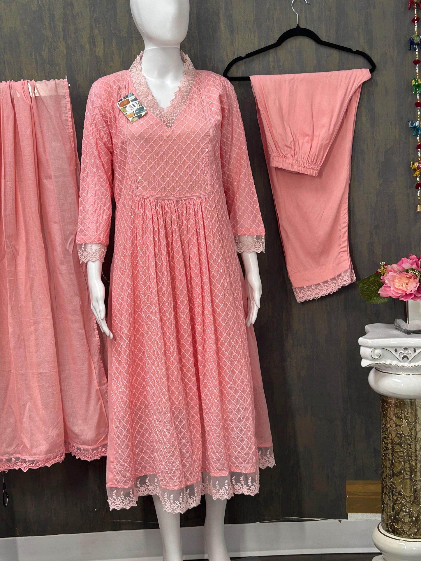 Cotton Kurti pant set - Kurti Connection USA