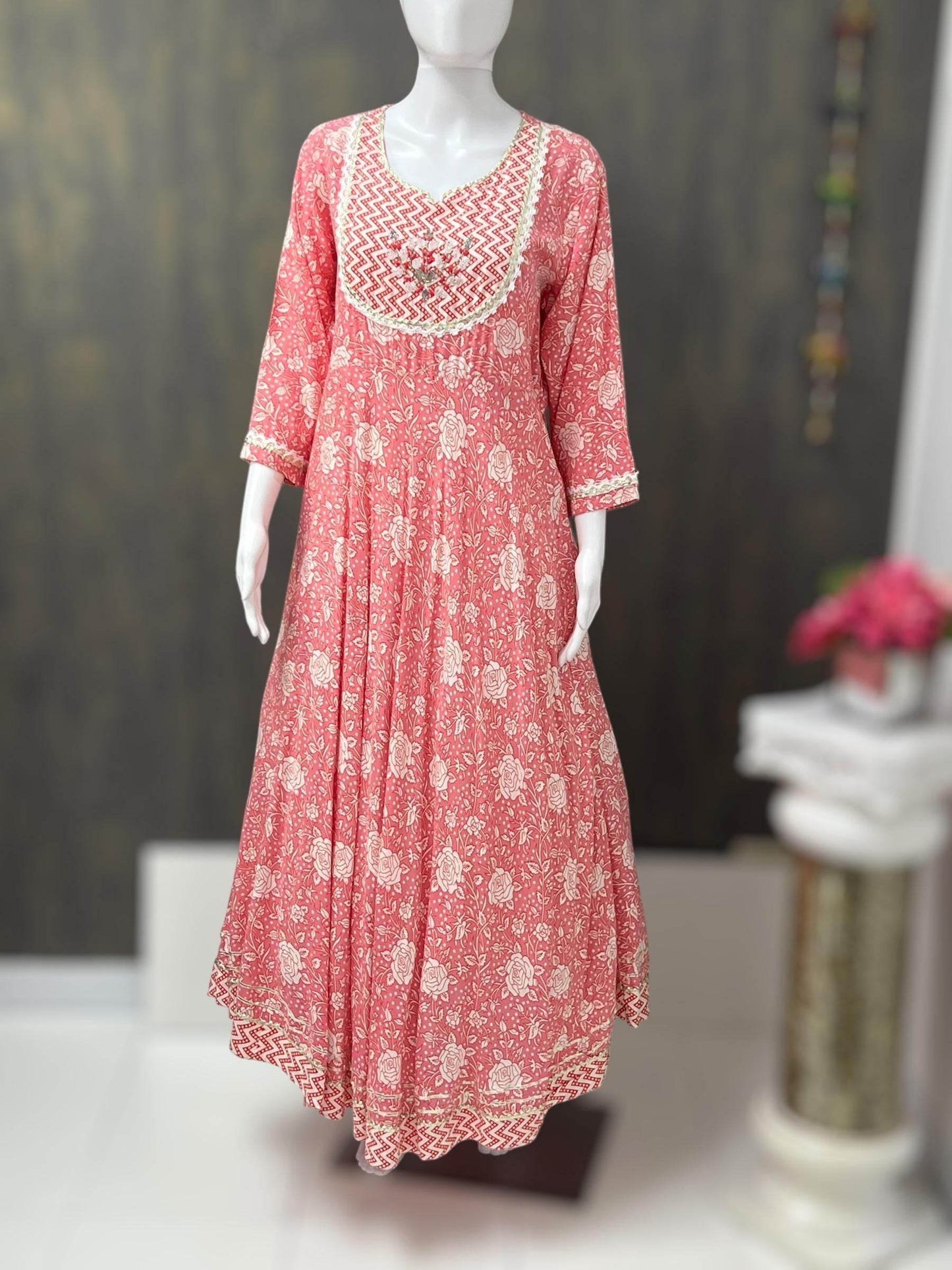 Cotton long Kurti - Kurti Connection USA