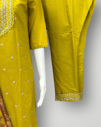 Silk kurti pant set - Kurti Connection USA