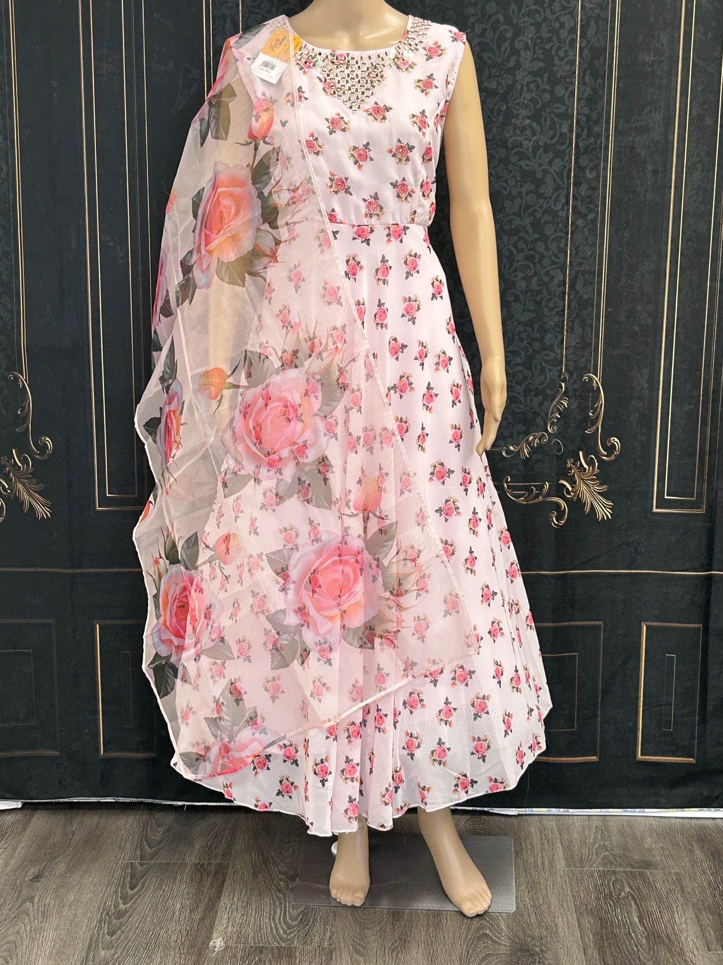 Long kurti with dupatta - Kurti Connection USA