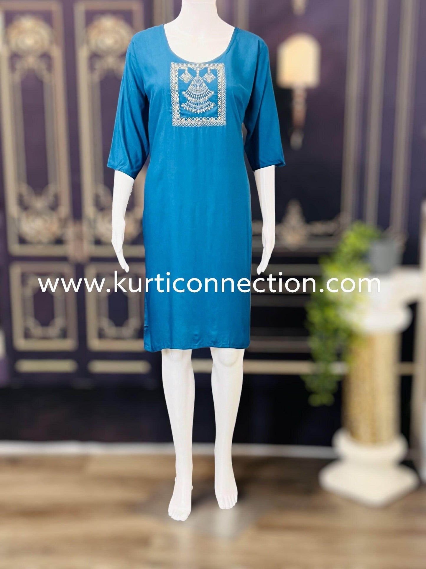 Rayon Kurti | Daily wear kurti - Kurti Connection USA