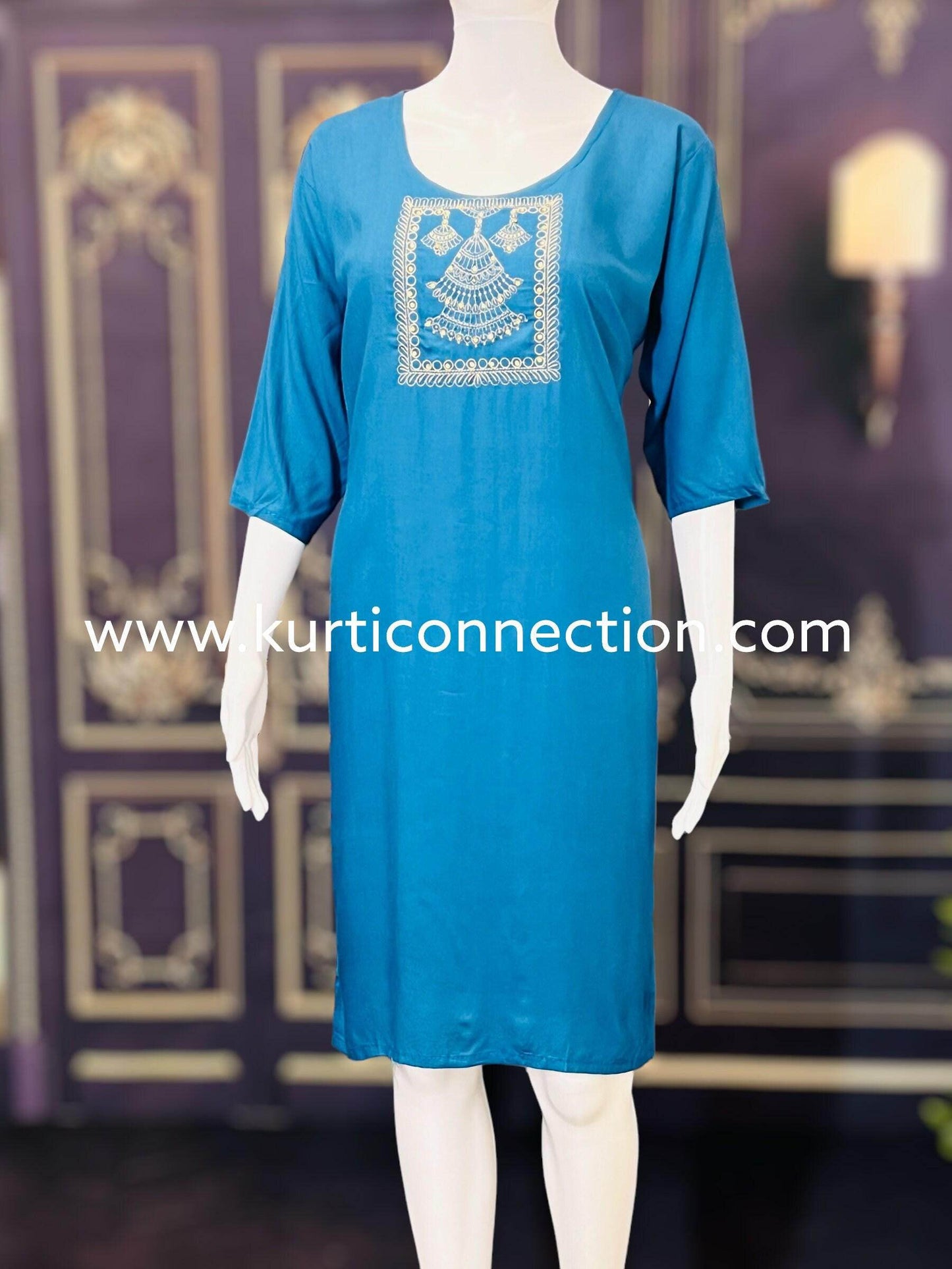Rayon Kurti | Daily wear kurti - Kurti Connection USA