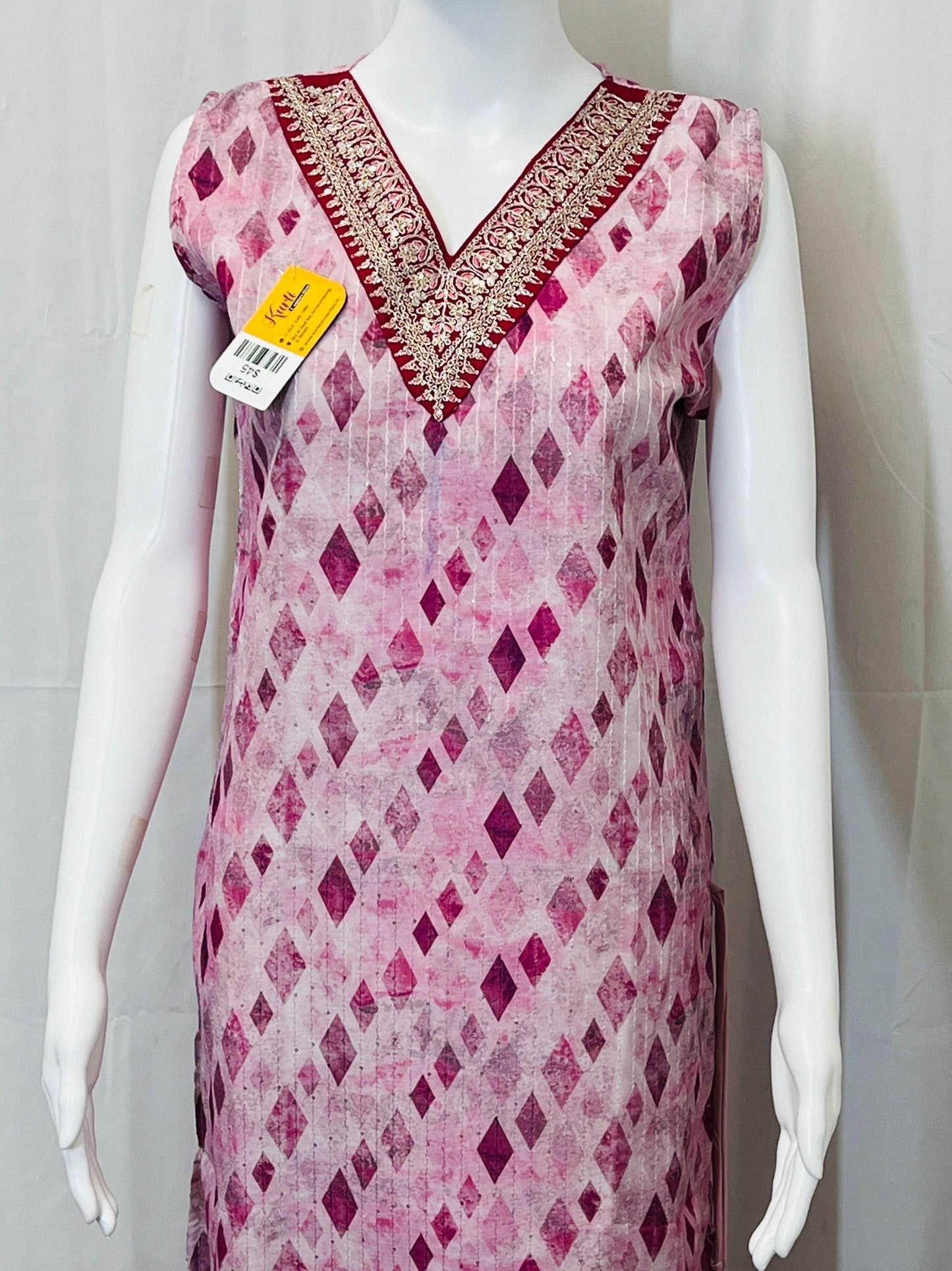 Georgette kurti | tunic - Kurti Connection USA